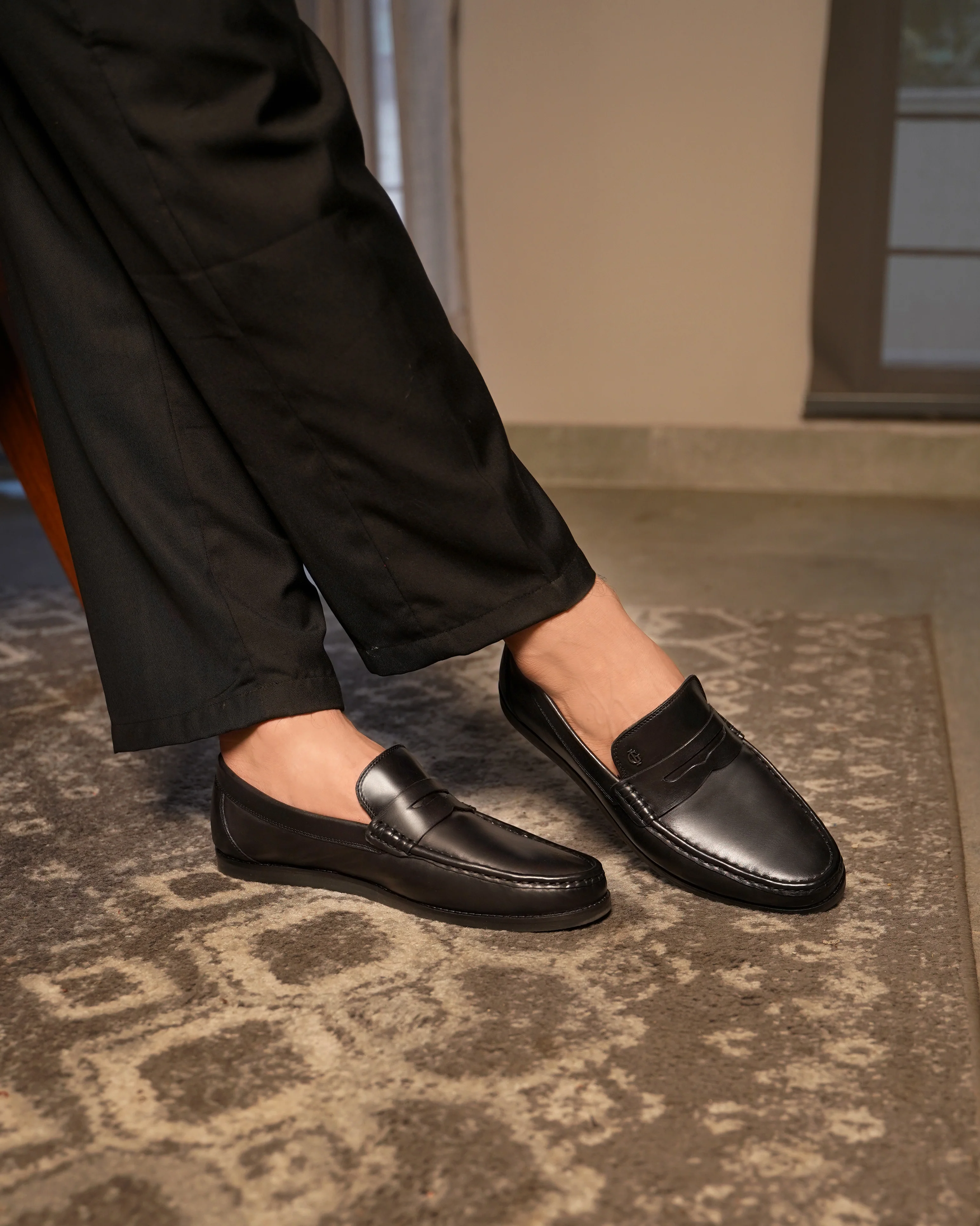 Fronzay - Men's Black Calf Leather Loafer - Image 5