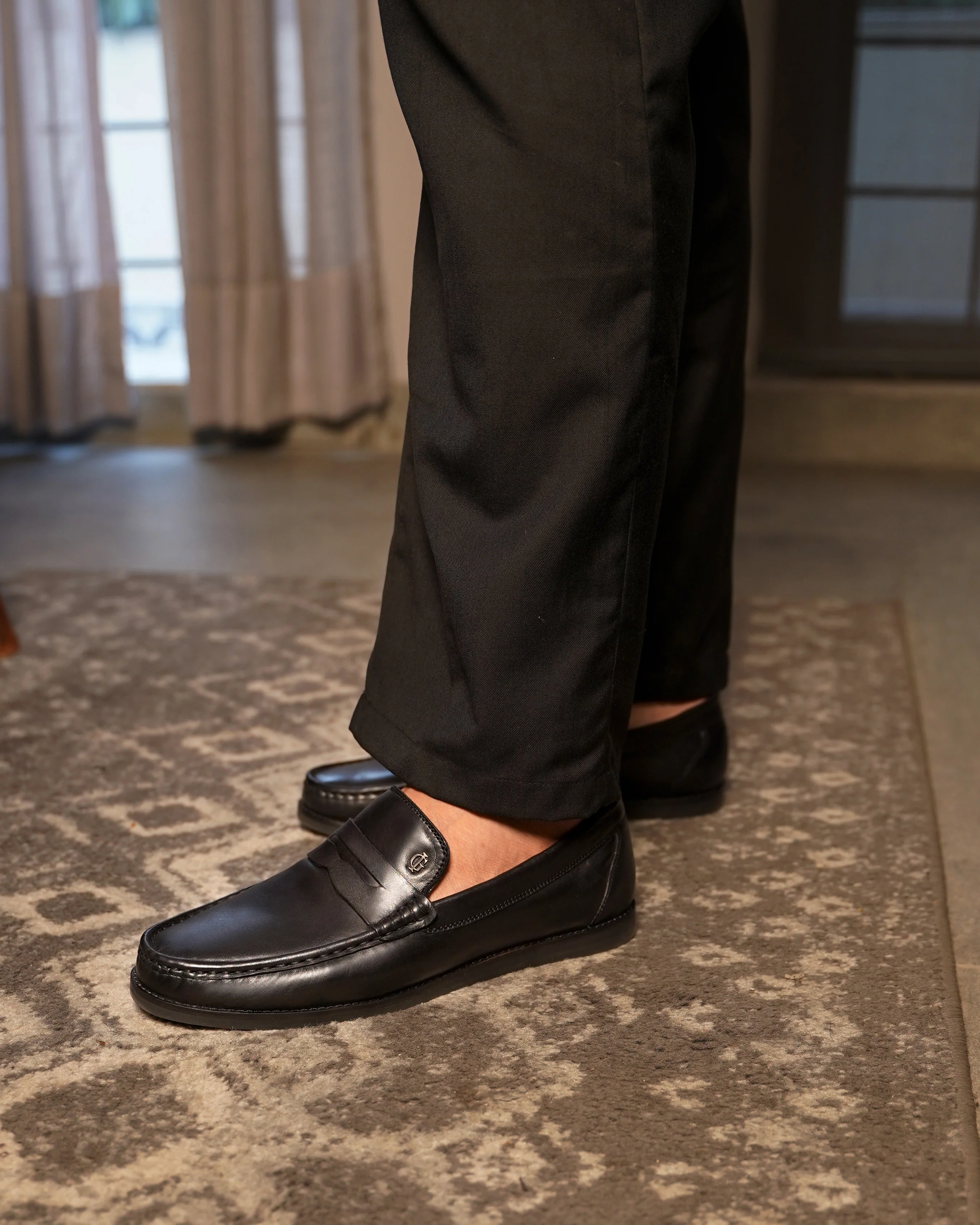 Fronzay - Men's Black Calf Leather Loafer - Image 6
