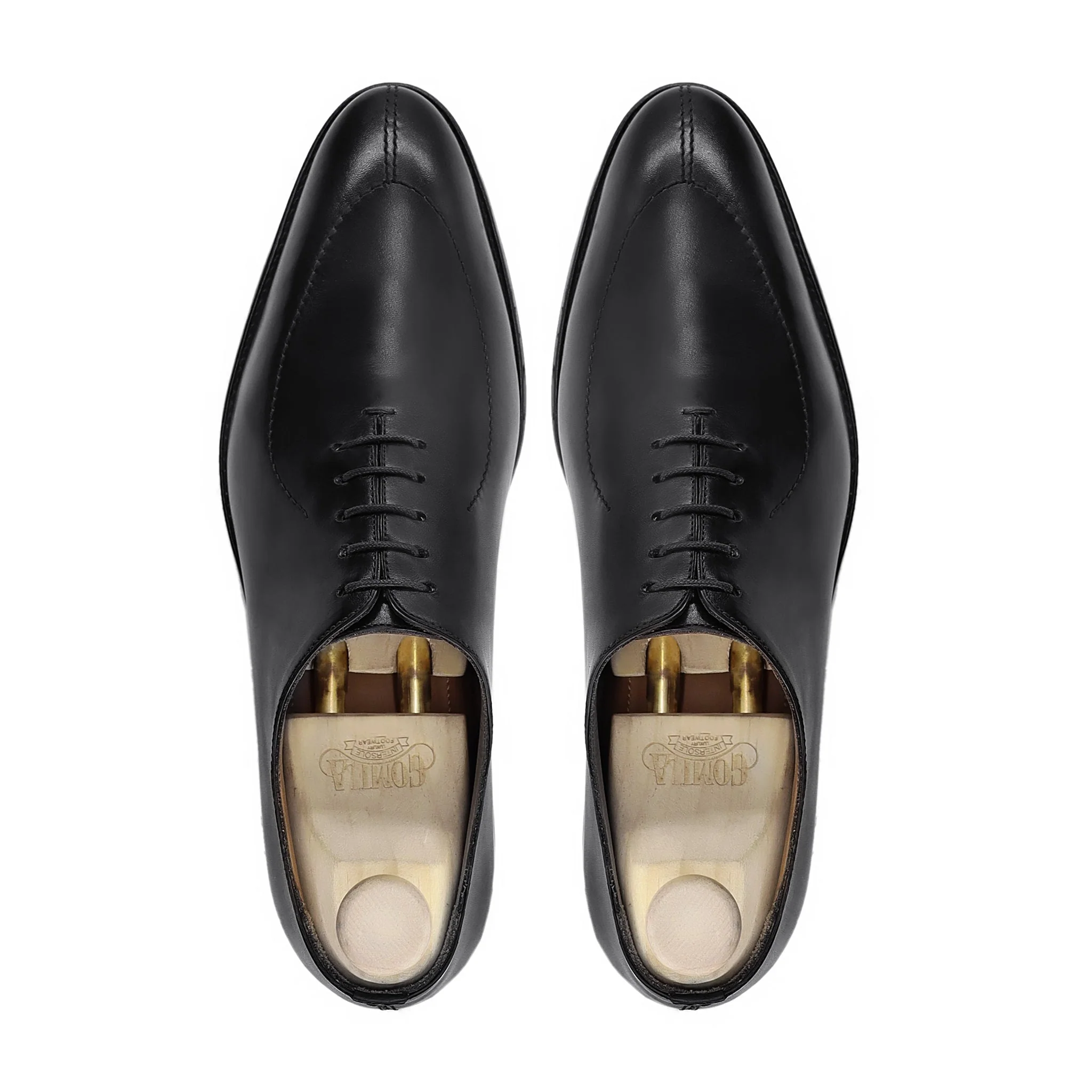 Geezil - Men's Black Calf Leather Wholecut Shoe - Image 3