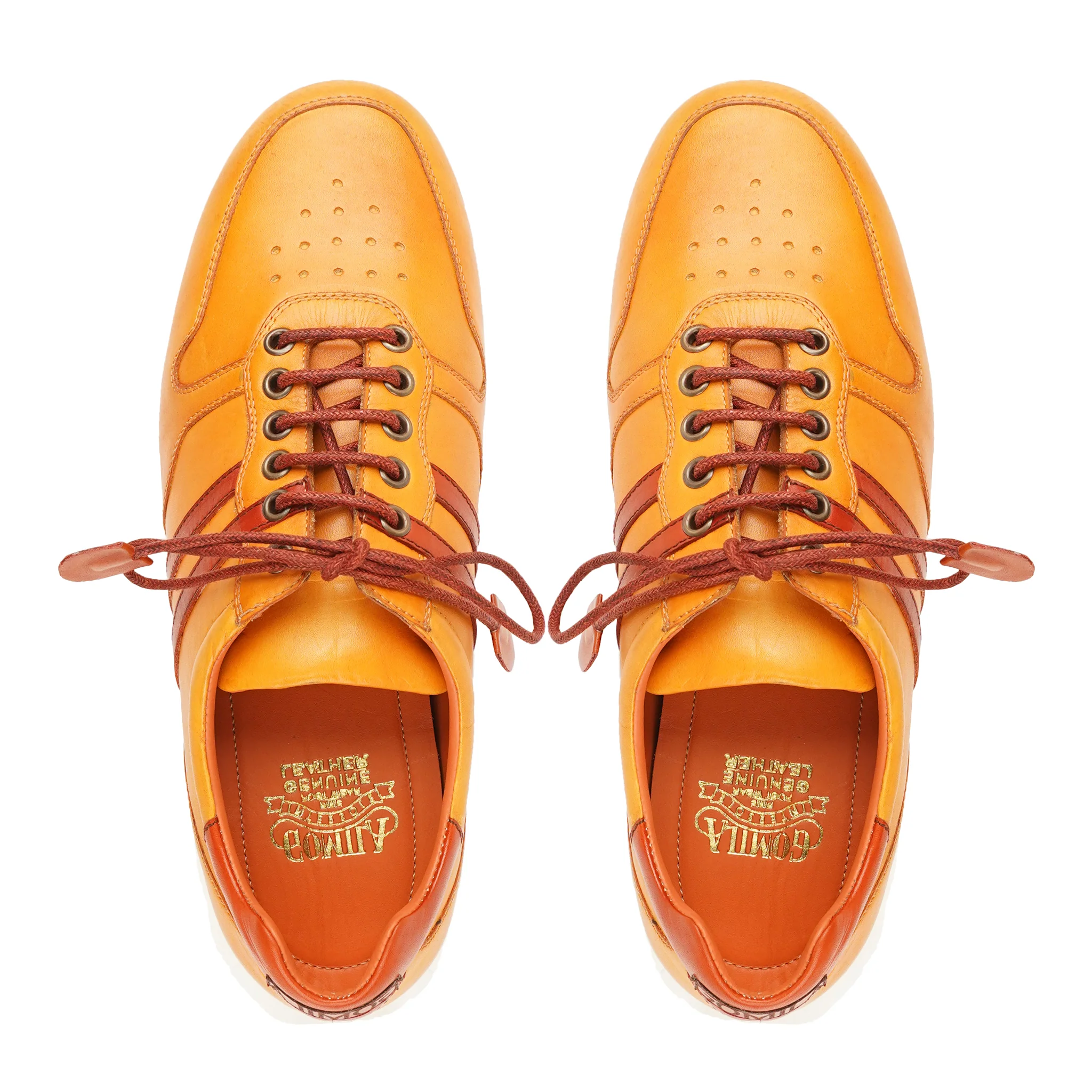 Gitanj - Men's Tan Calf Leather Jogger - Image 3