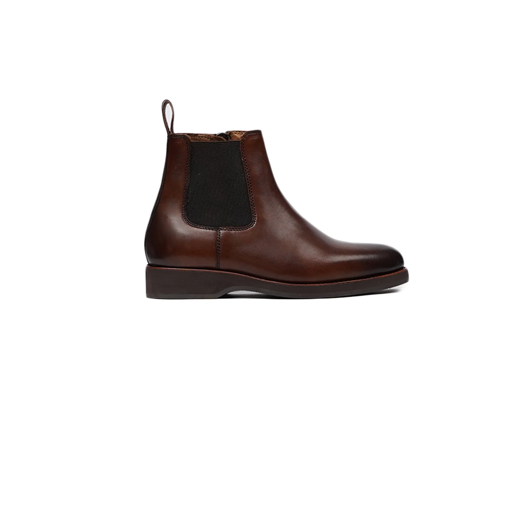 Aldo - Kid's Burnished Brown Calf Leather Chelsea Boot (5-12 Years Old) - Image 2