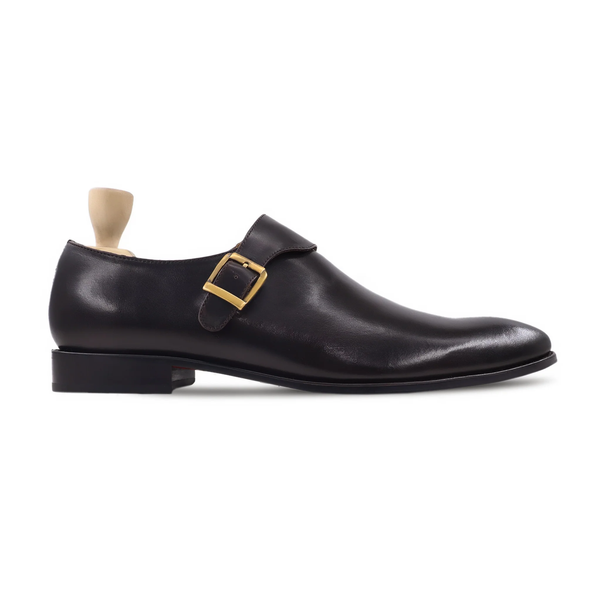 Goofy - Men's Dark Brown Calf Leather Single Monkstrap - Image 2