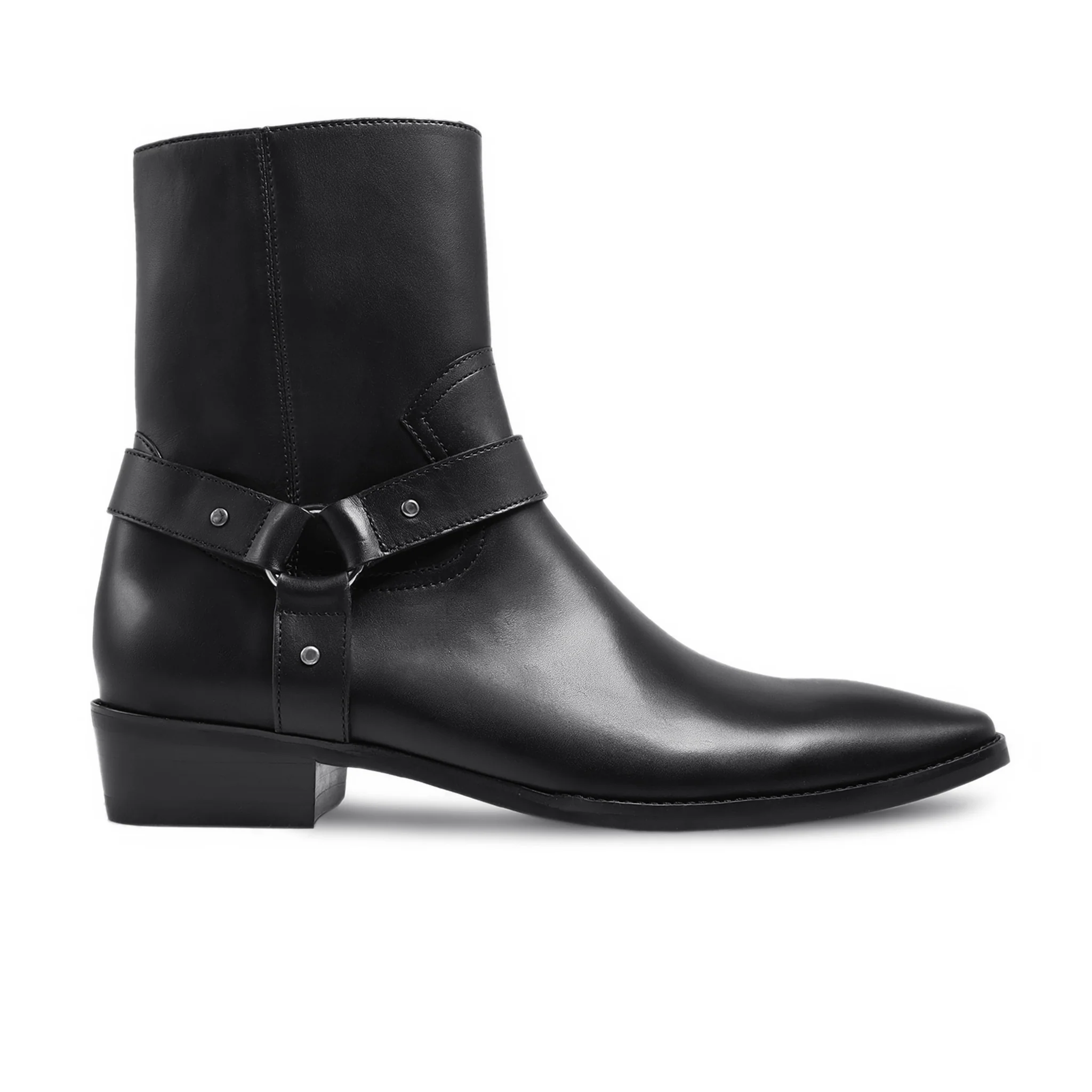 Grayson - Men's Black Calf Leather Jodhpur Boot - Image 2