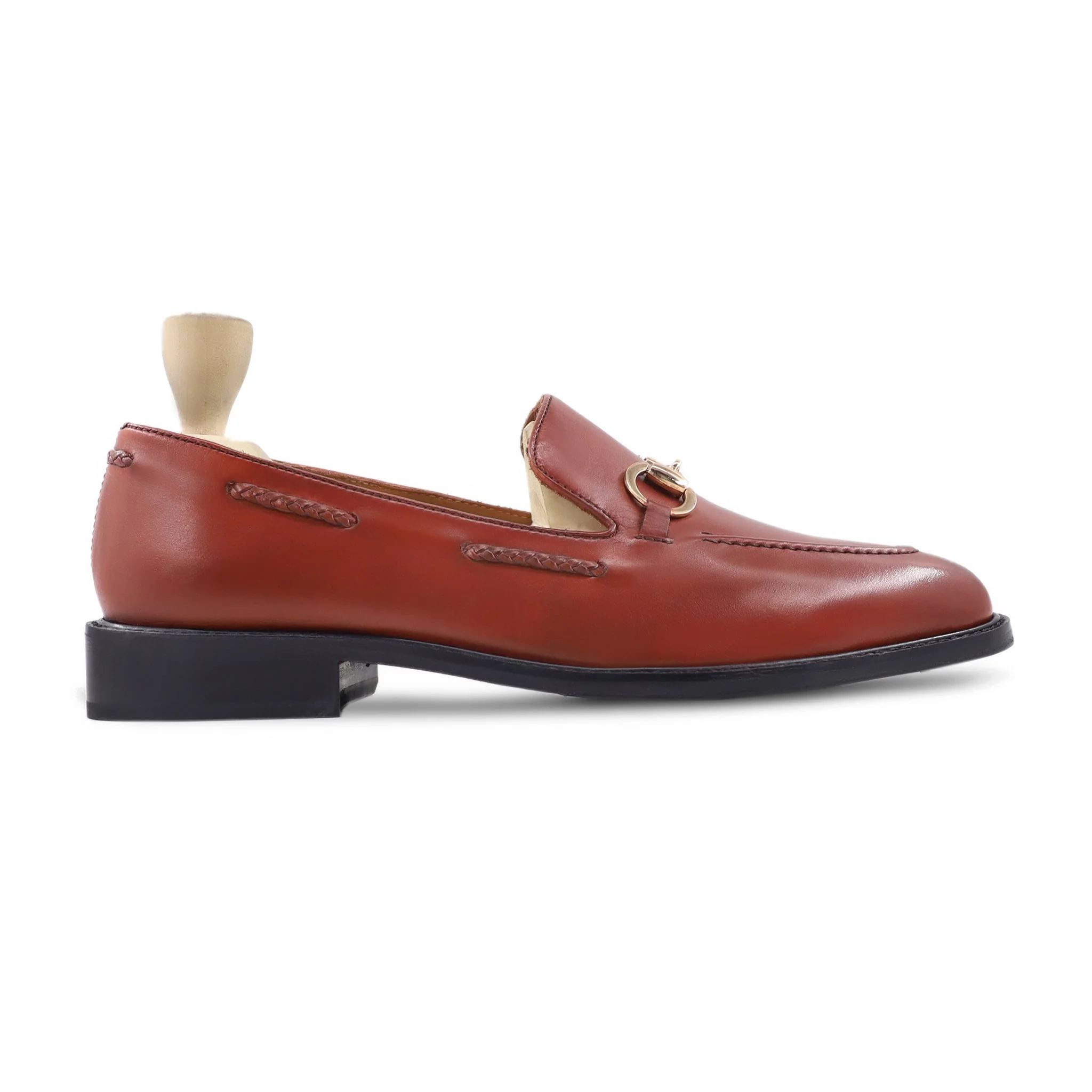 Greta - Men's Tan Brown Calf Leather Loafer - Image 2