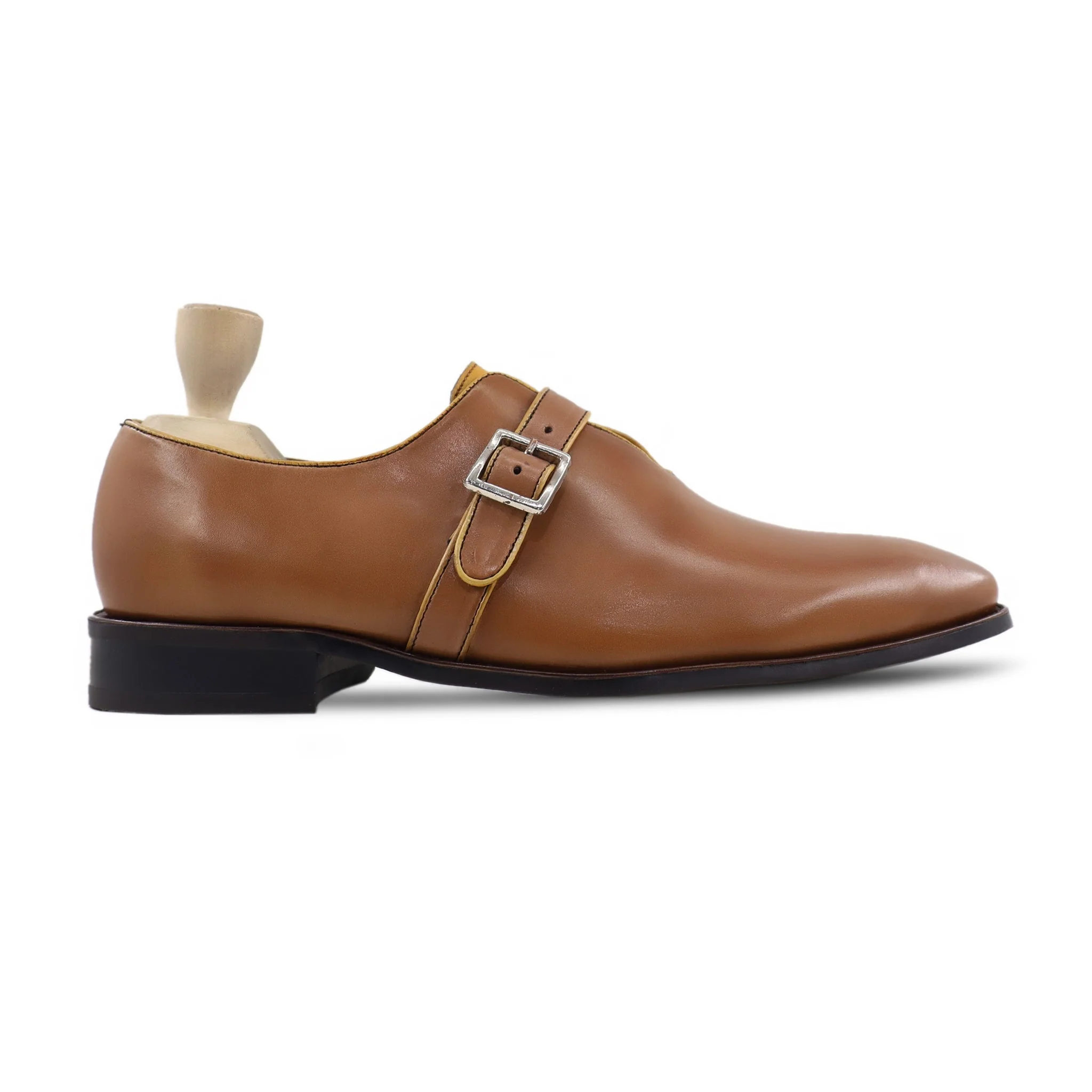 Halford - Men's Tan Calf Leather Single Monkstrap - Image 2