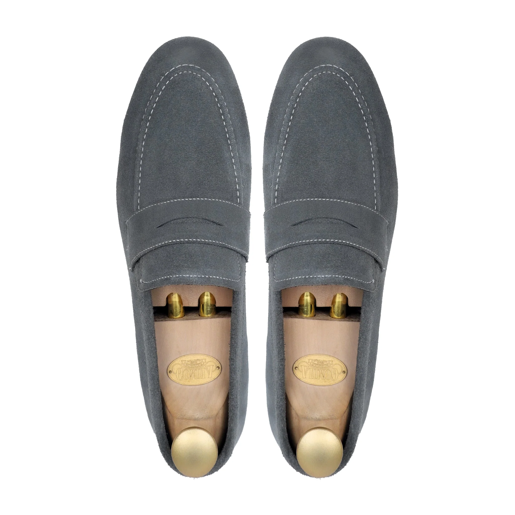 Harlow - Men's Charcoal Grey Suede Loafer - Image 3