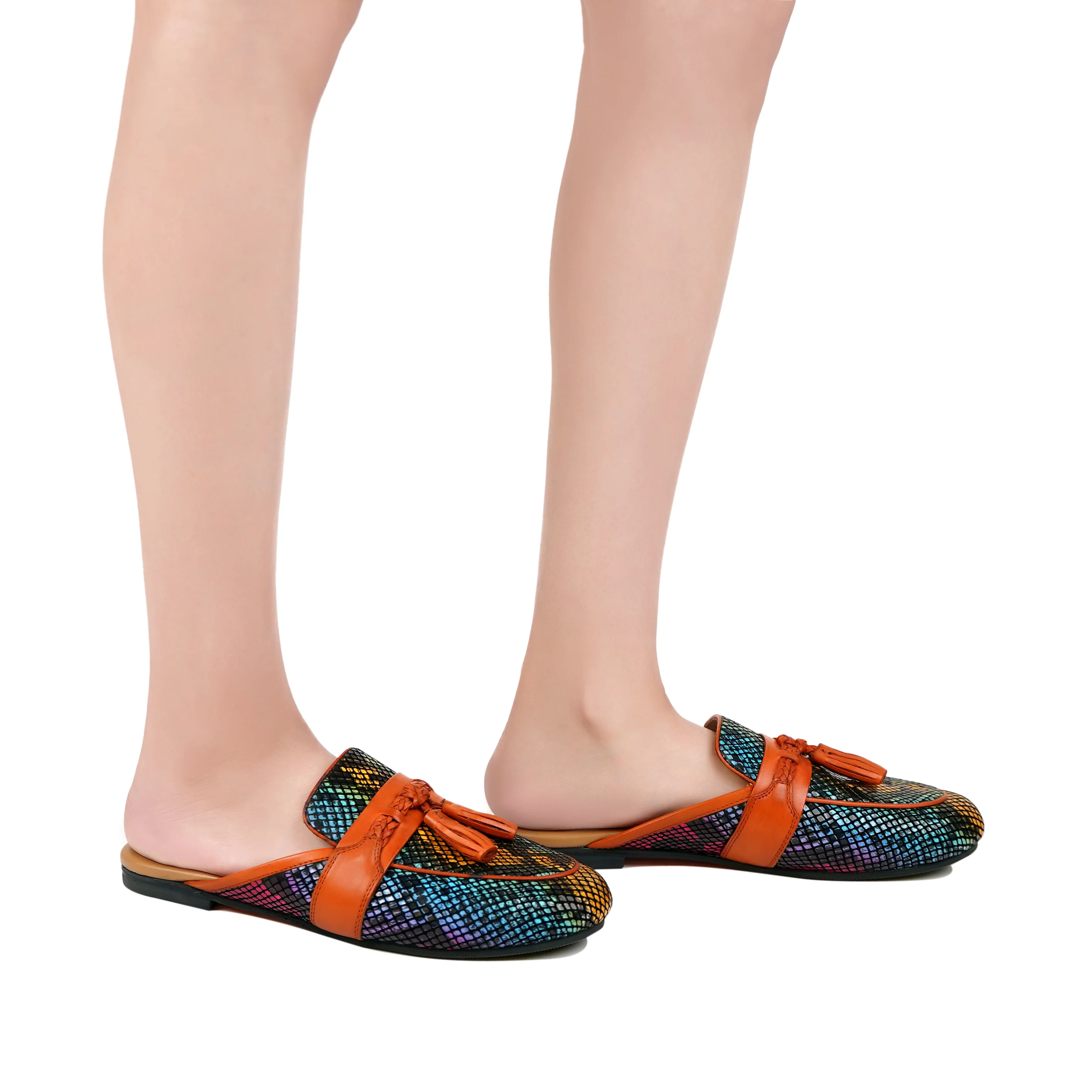 Heidi  - Women's Rainbow Printed Slipper - Image 4