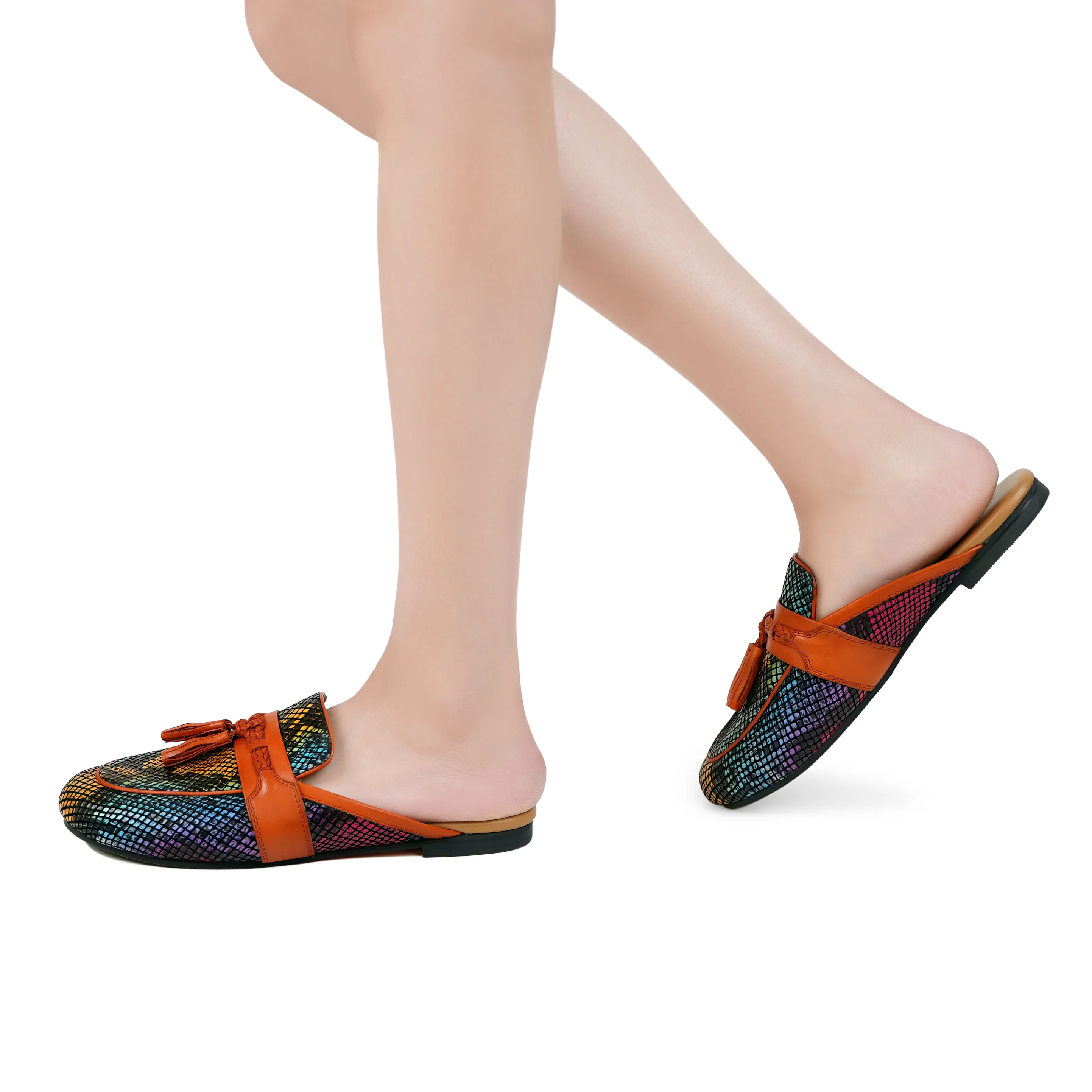 Heidi  - Women's Rainbow Printed Slipper - Image 5
