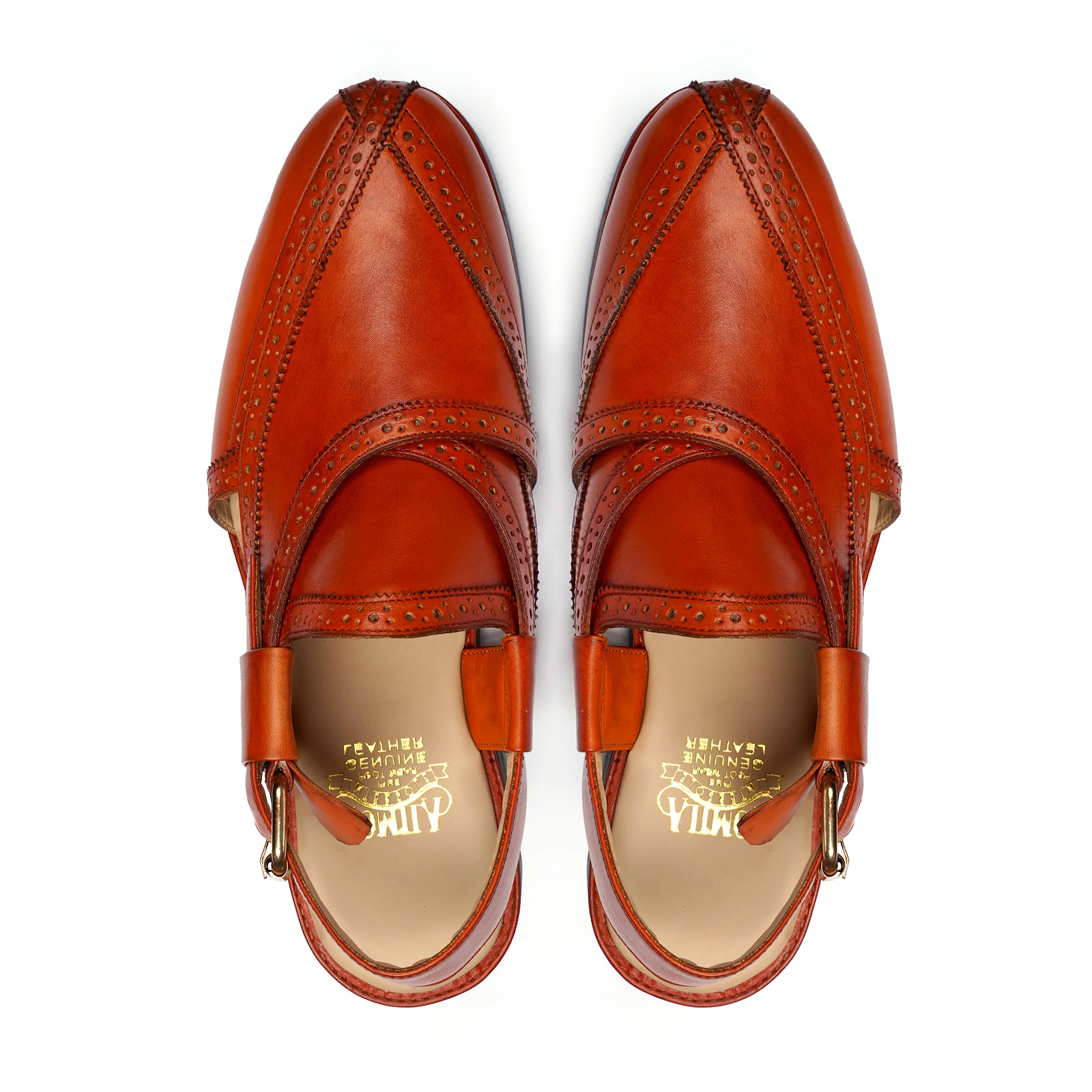 Hisako - Men's Tan Calf Leather Sandal - Image 3