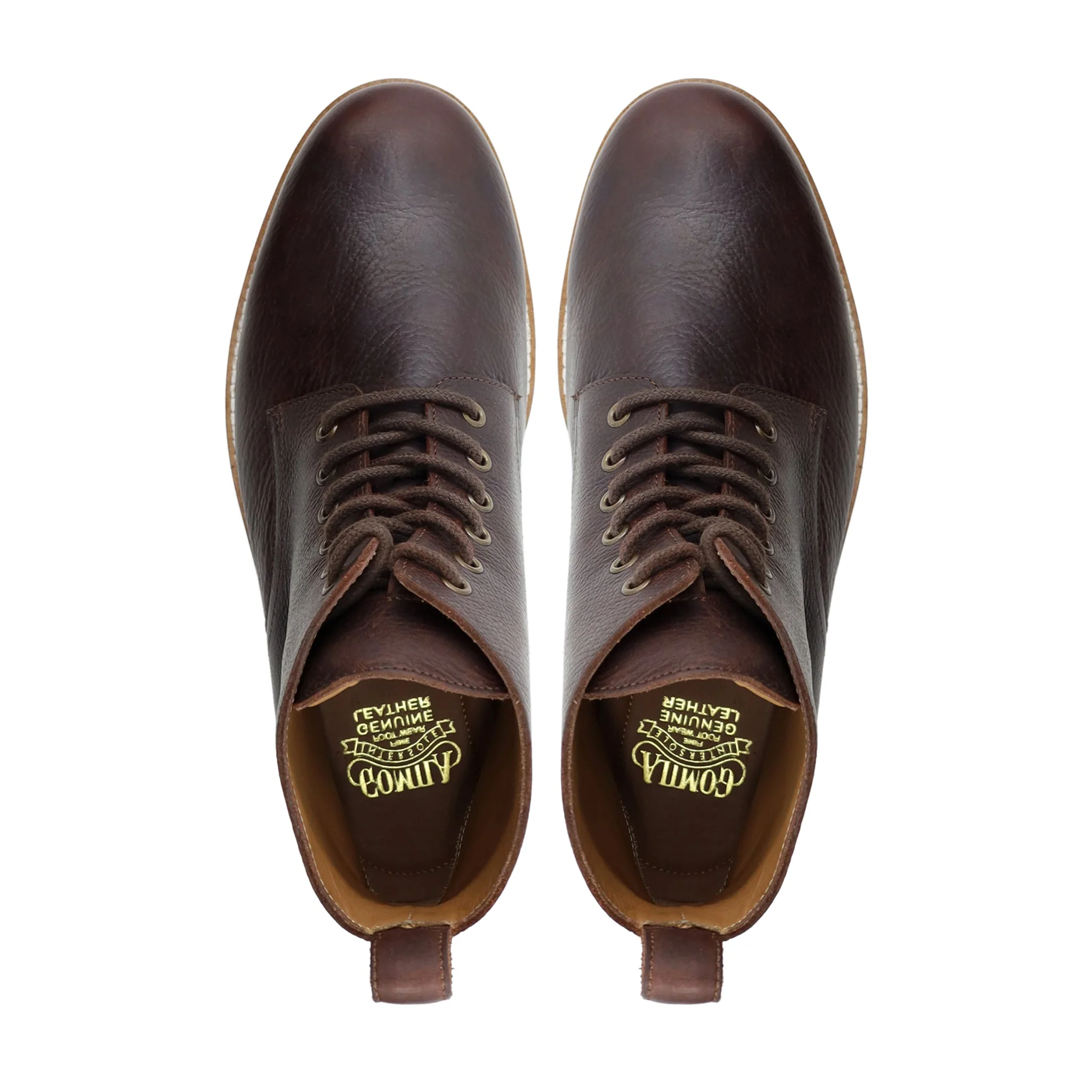 Ironb - Men's Dark Brown Pebble Grain Leather Boot - Image 3