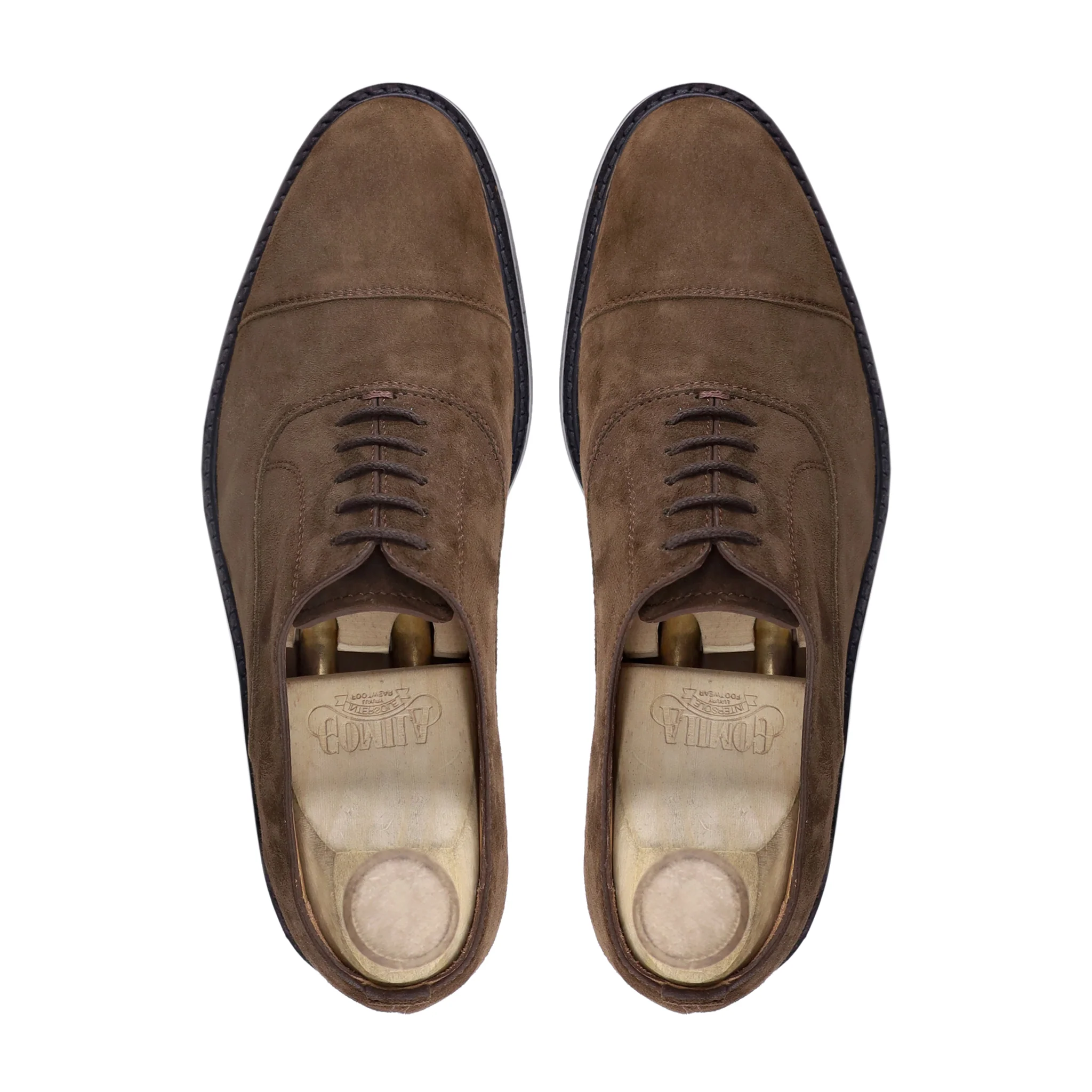 Itachi - Men's Light Brown Kid Suede Oxford Shoe - Image 3