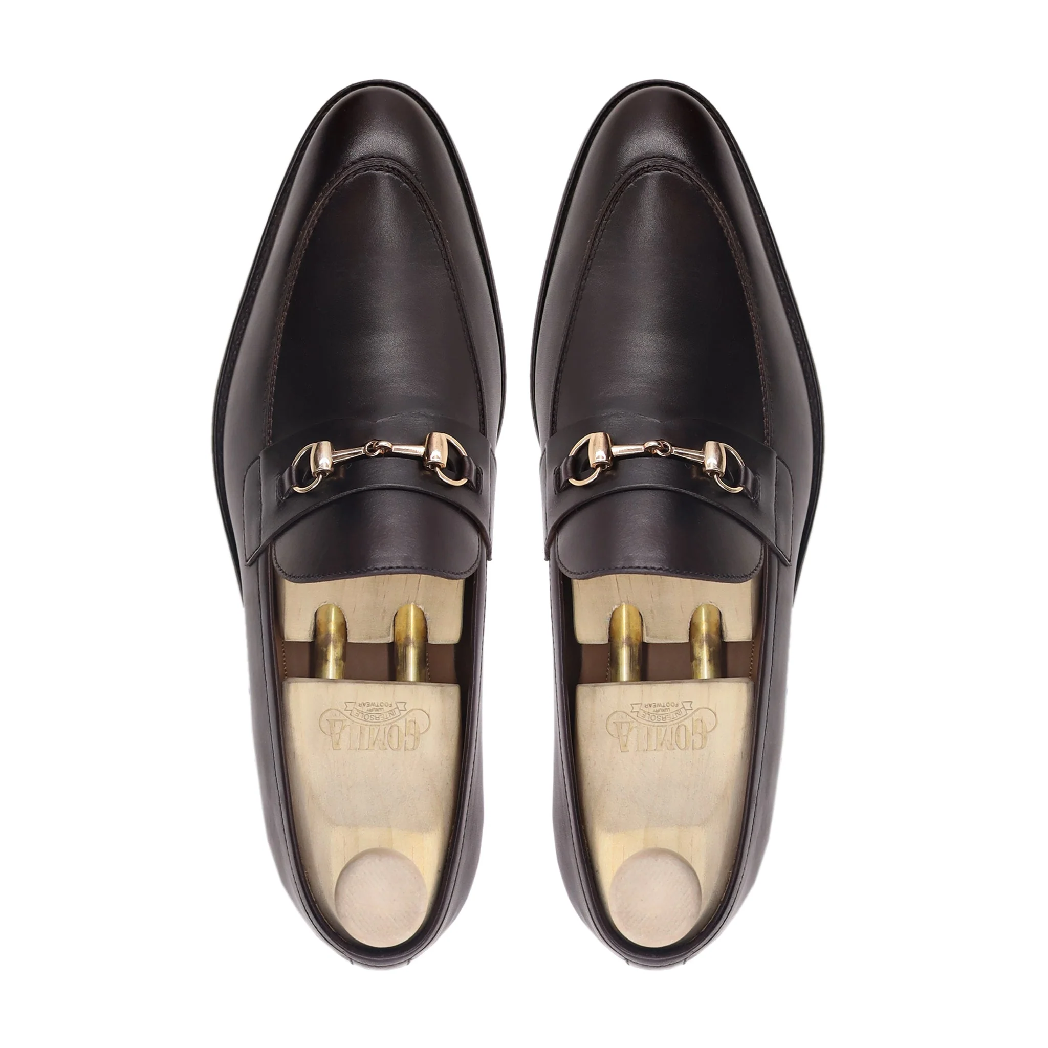 James - Men's Dark Brown Calf Leather Loafer - Image 3