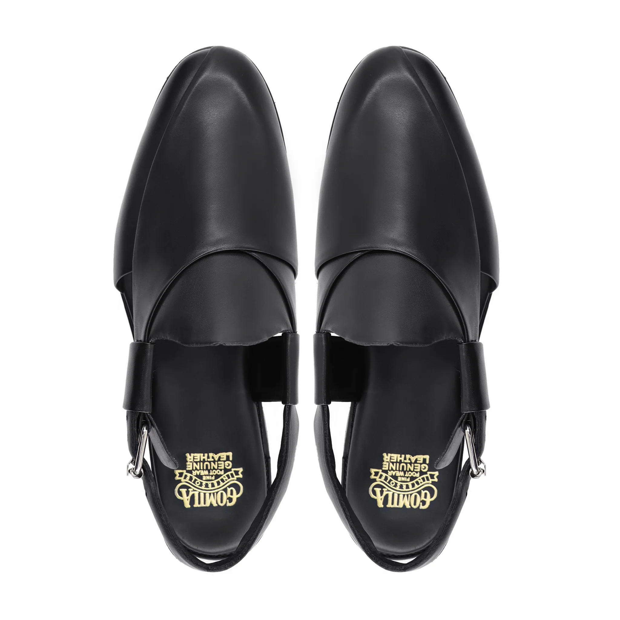 Jerrica - Men's Black Calf Leather Sandal - Image 3