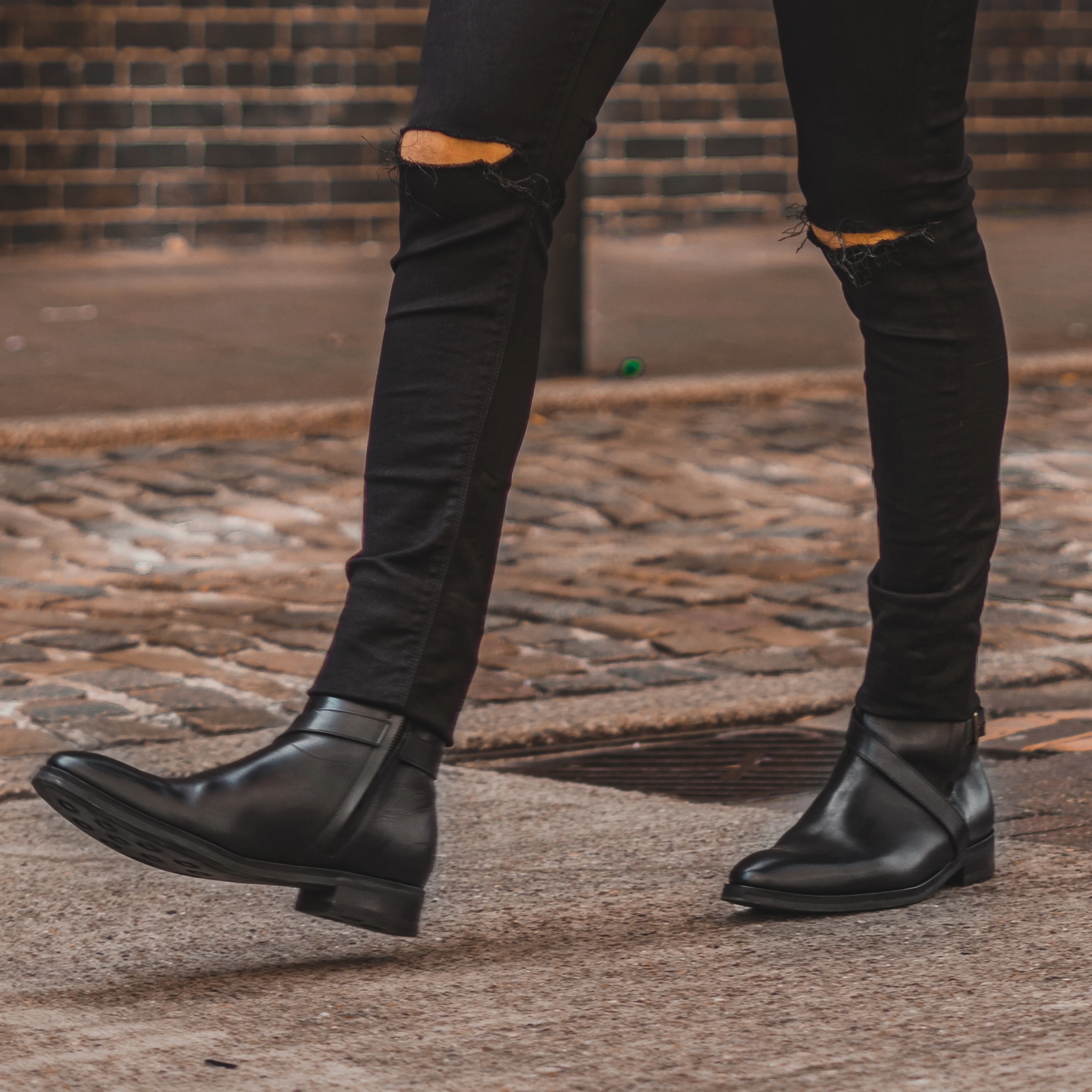 Xanthi - Men's Black Calf Leather Jodhpur Boot - Image 8