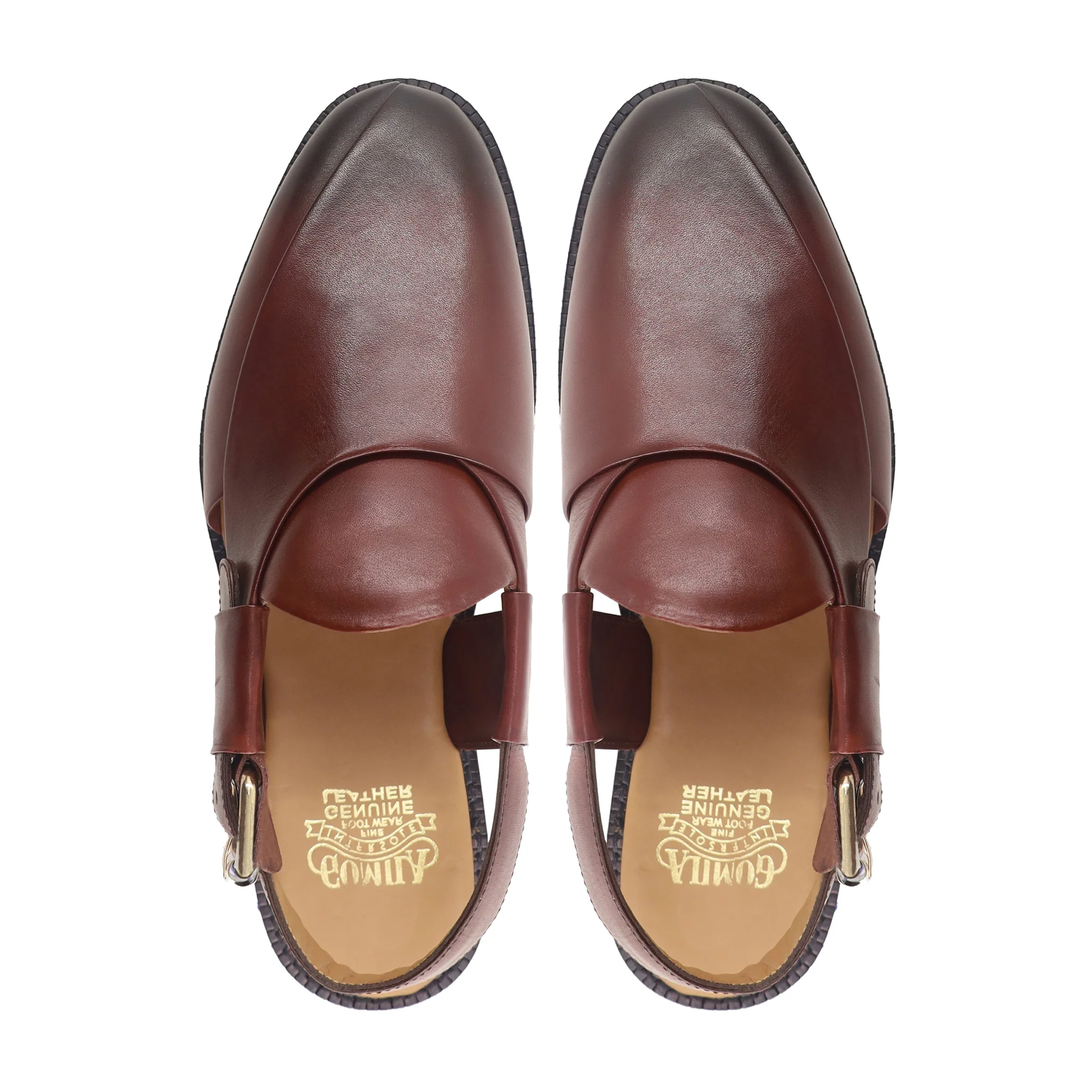 Jonas - Men's Burnished Oxblood Calf Leather Sandal - Image 3
