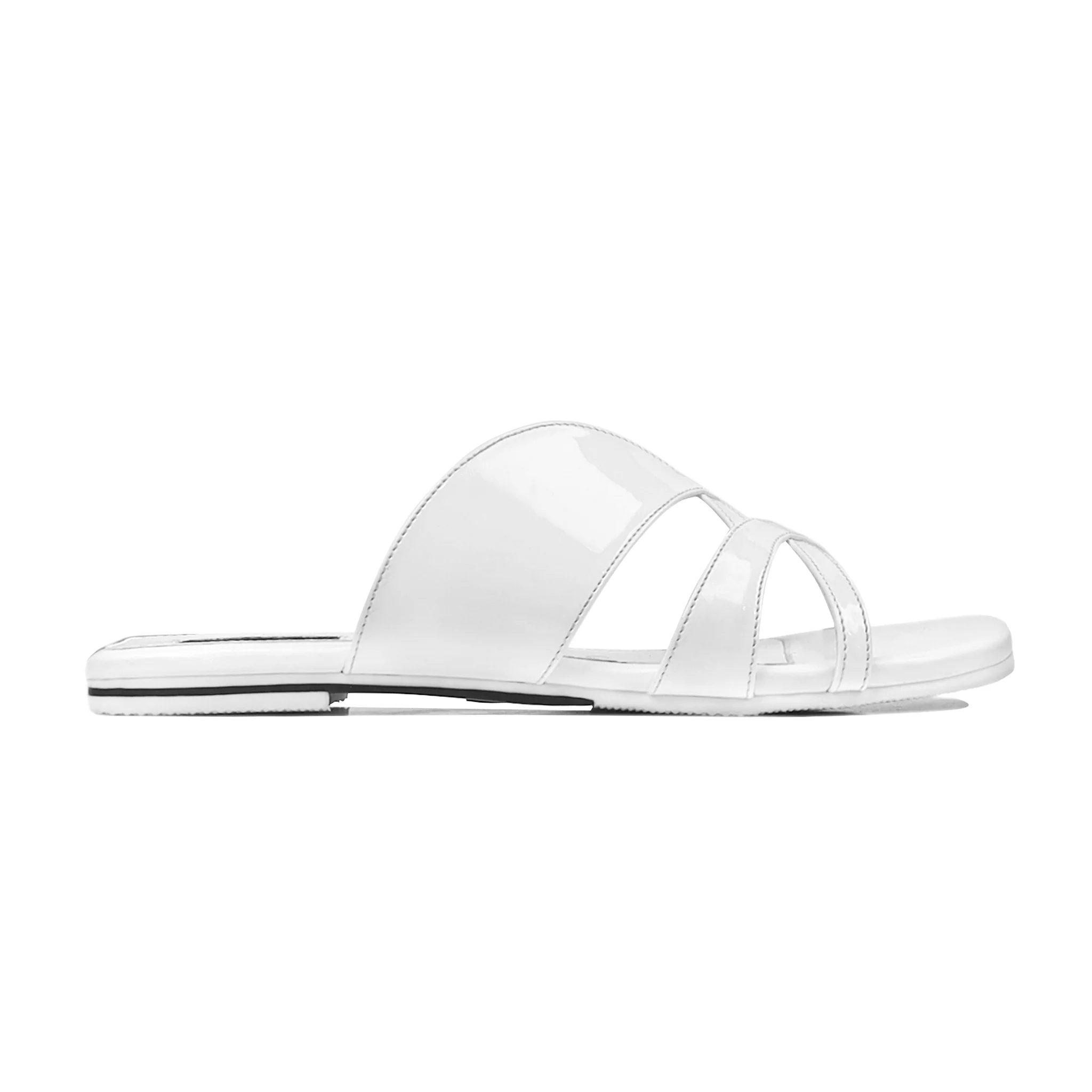 Julia - Women's White Slipper - Image 2