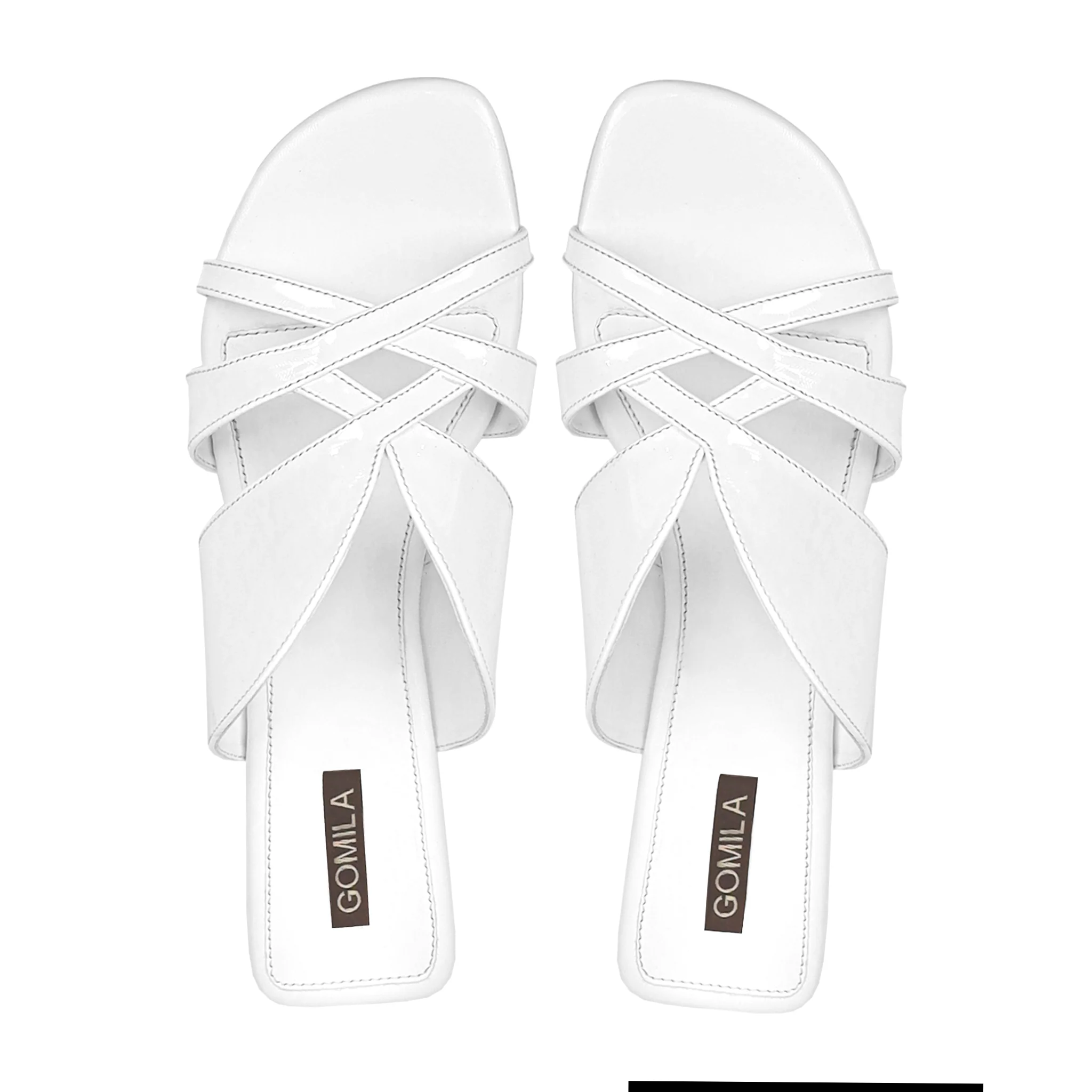 Julia - Women's White Slipper - Image 3