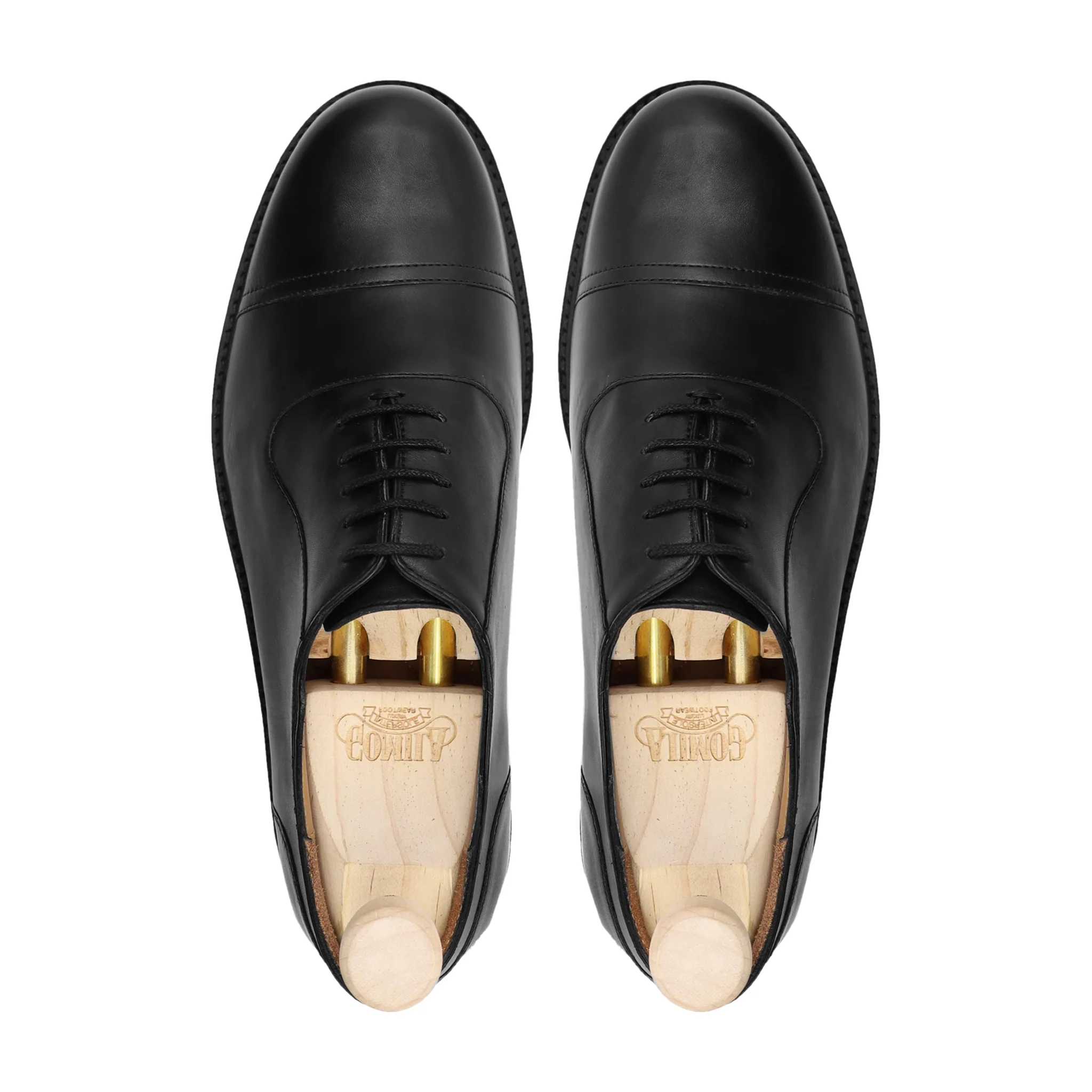 Kabul - Men's Black Calf Leather Oxford Shoe - Image 3