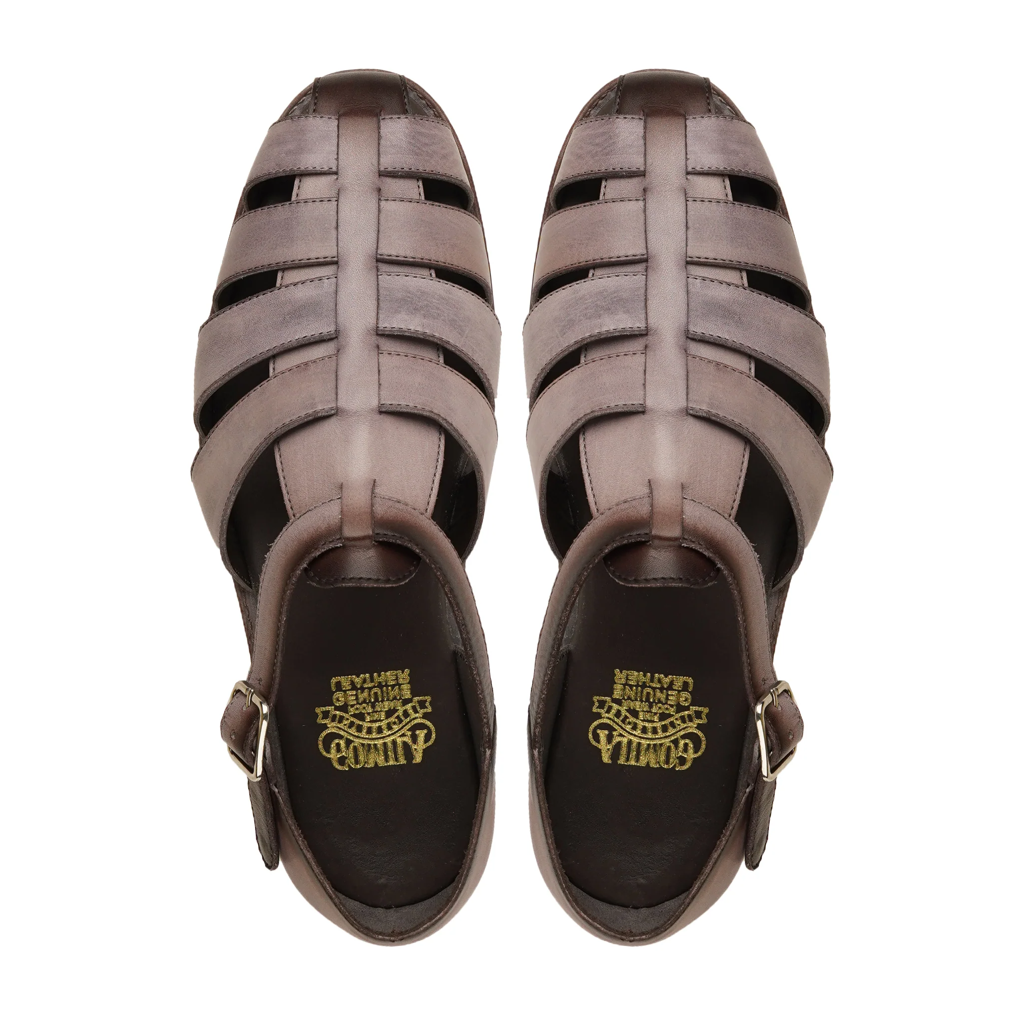 Kaori - Men's Light Purple Calf Leather Sandal - Image 3