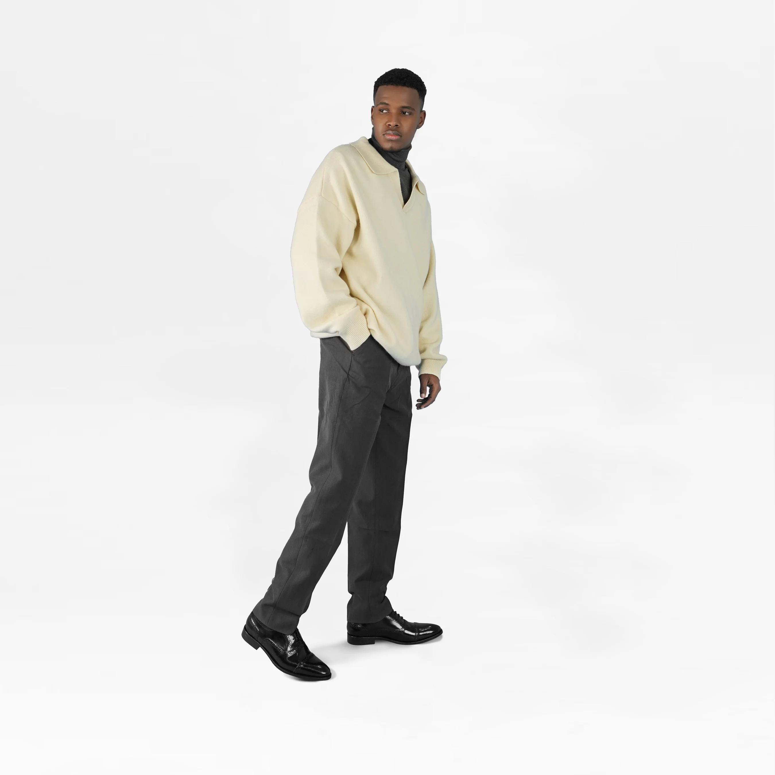 Katsu - Men's Black Box Leather High Shine Oxford Shoe - Image 8