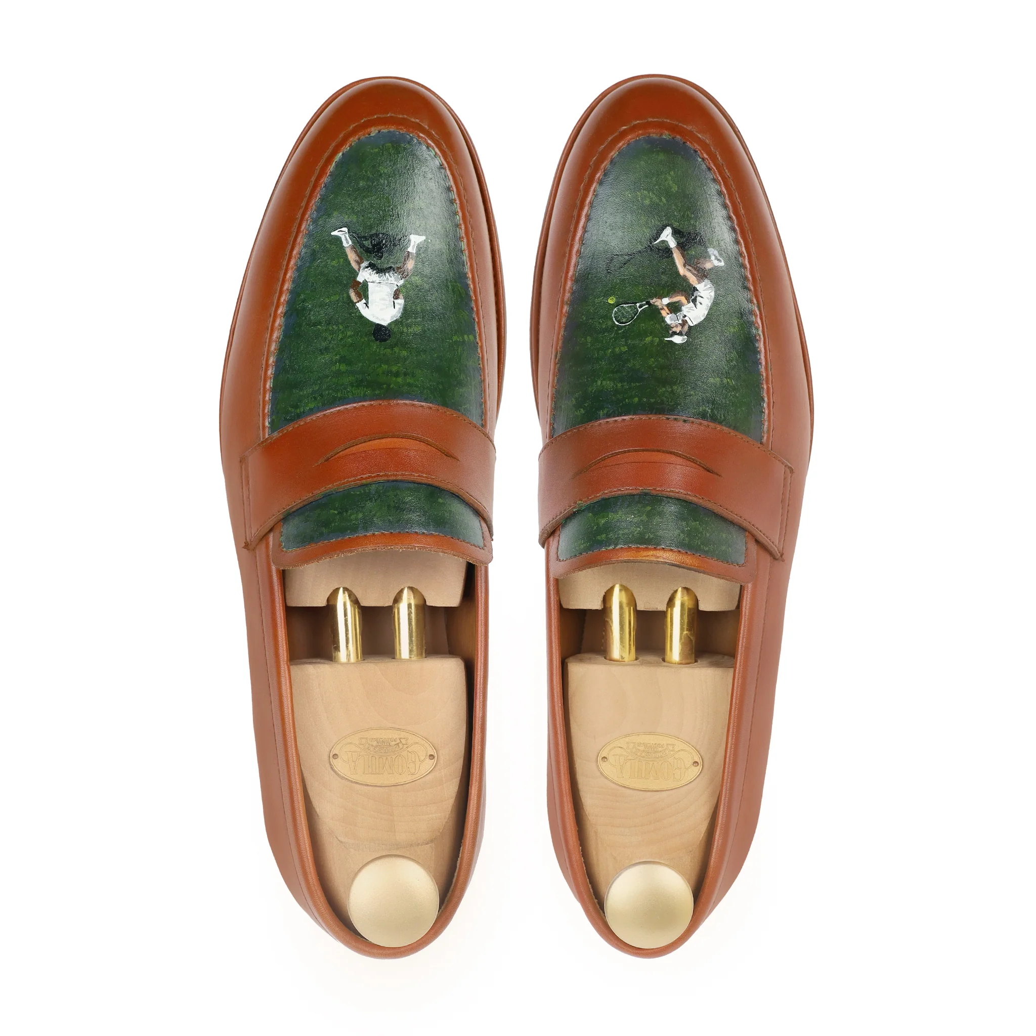 Atelier - Men's Orange Hand Painted Loafer - Image 3