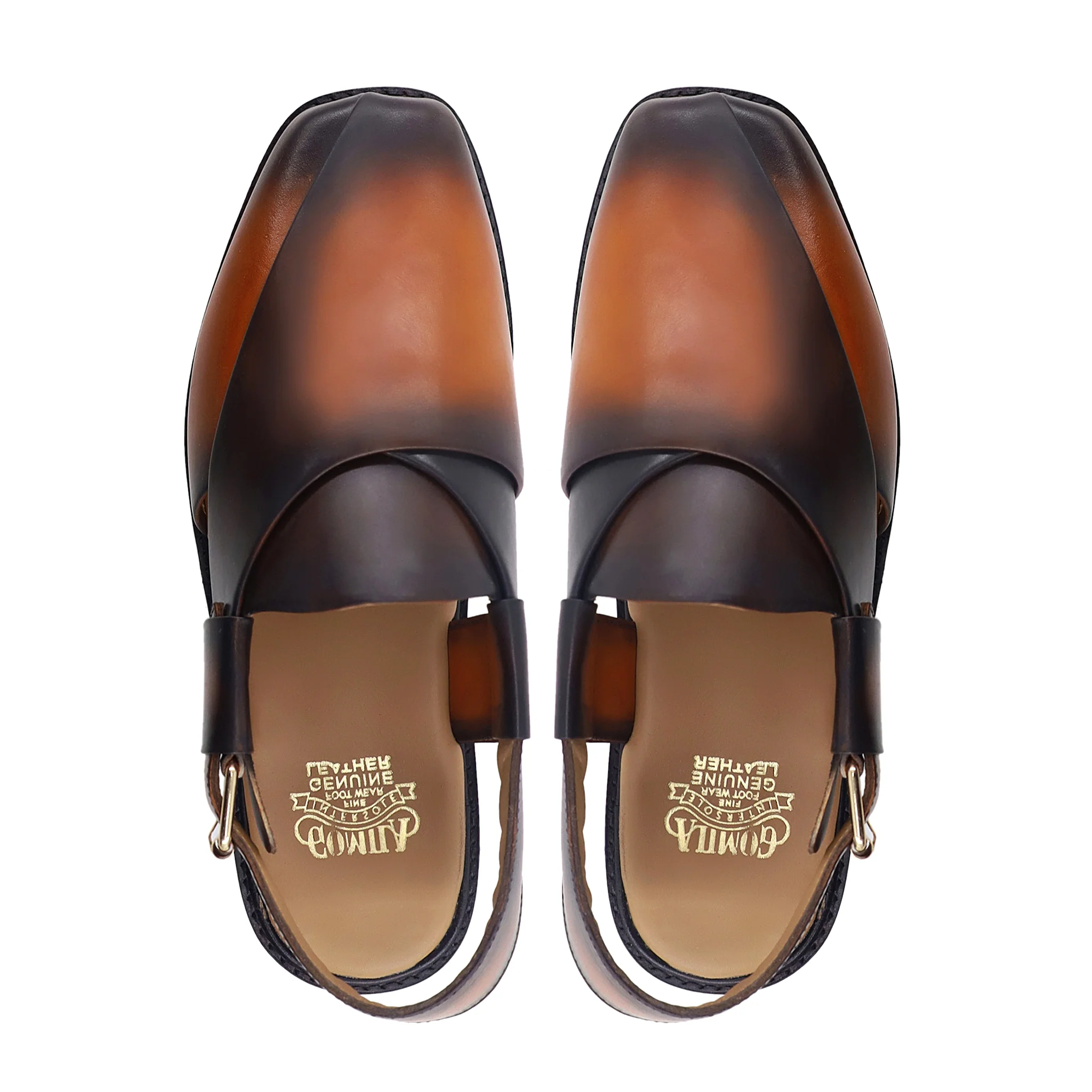 Keisuke - Men's Burnished Tan Calf Leather Sandal - Image 3