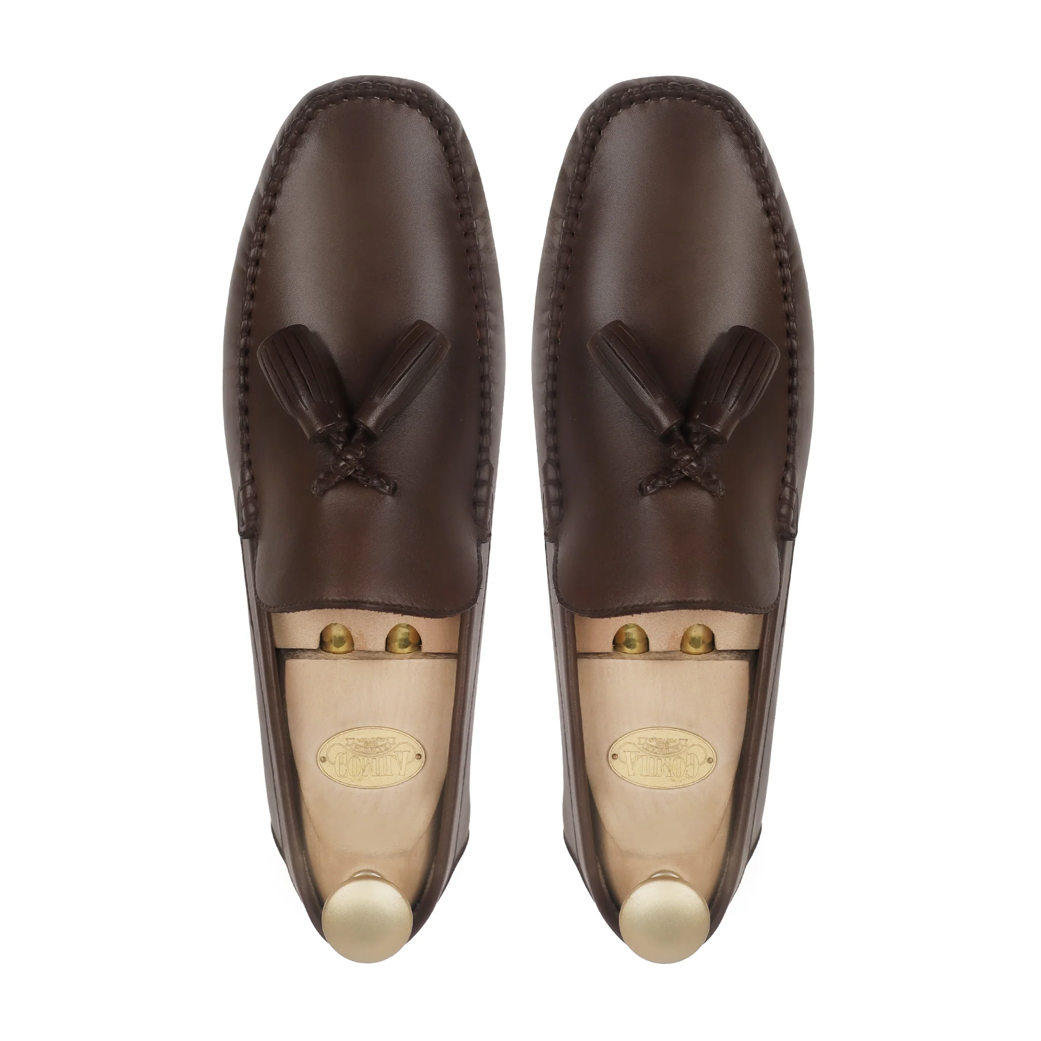 Kelro - Men's Dark Brown Calf Leather Driver Shoe - Image 3