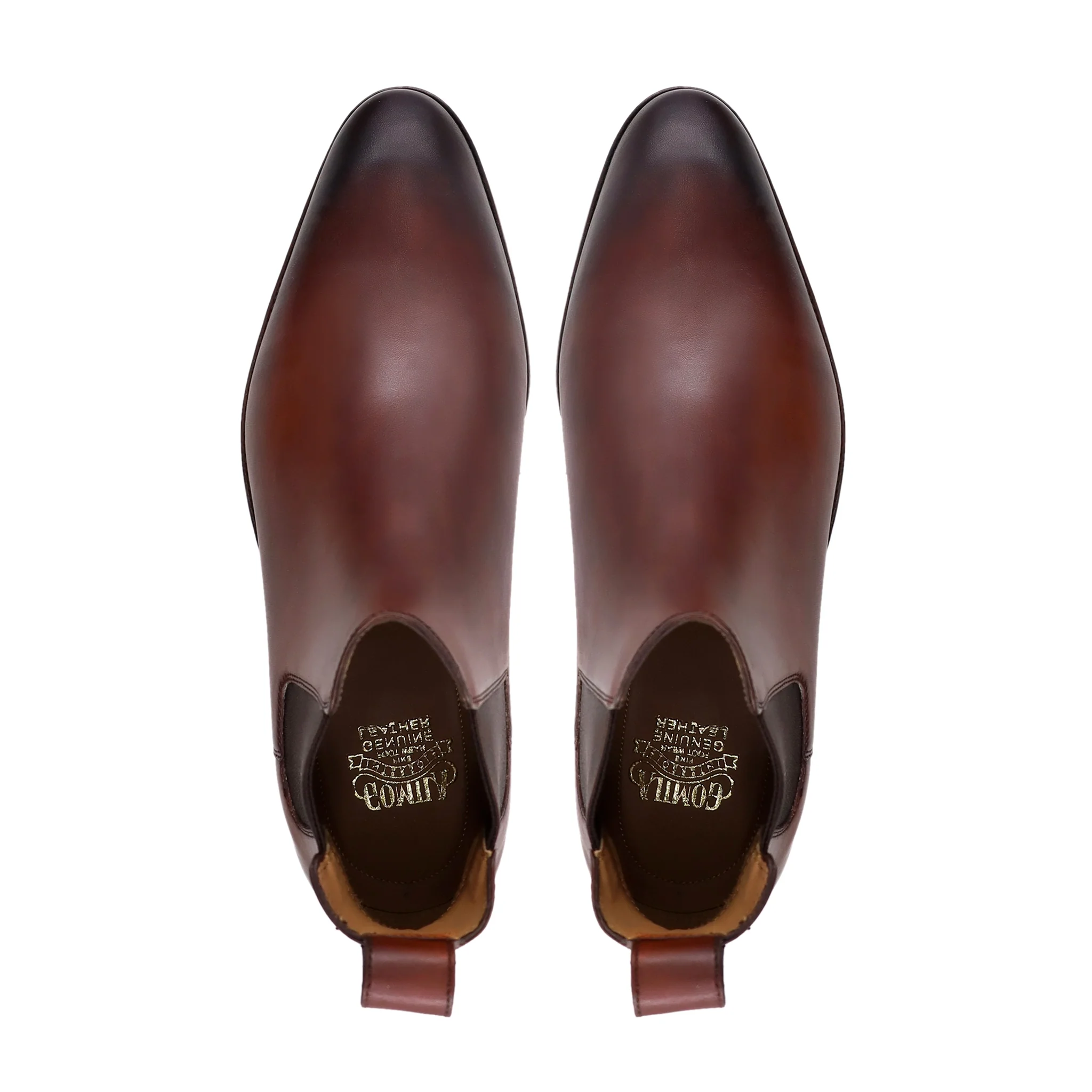 Khair - Men's Burnished Oxblood Calf Leather Chelsea Boot - Image 3