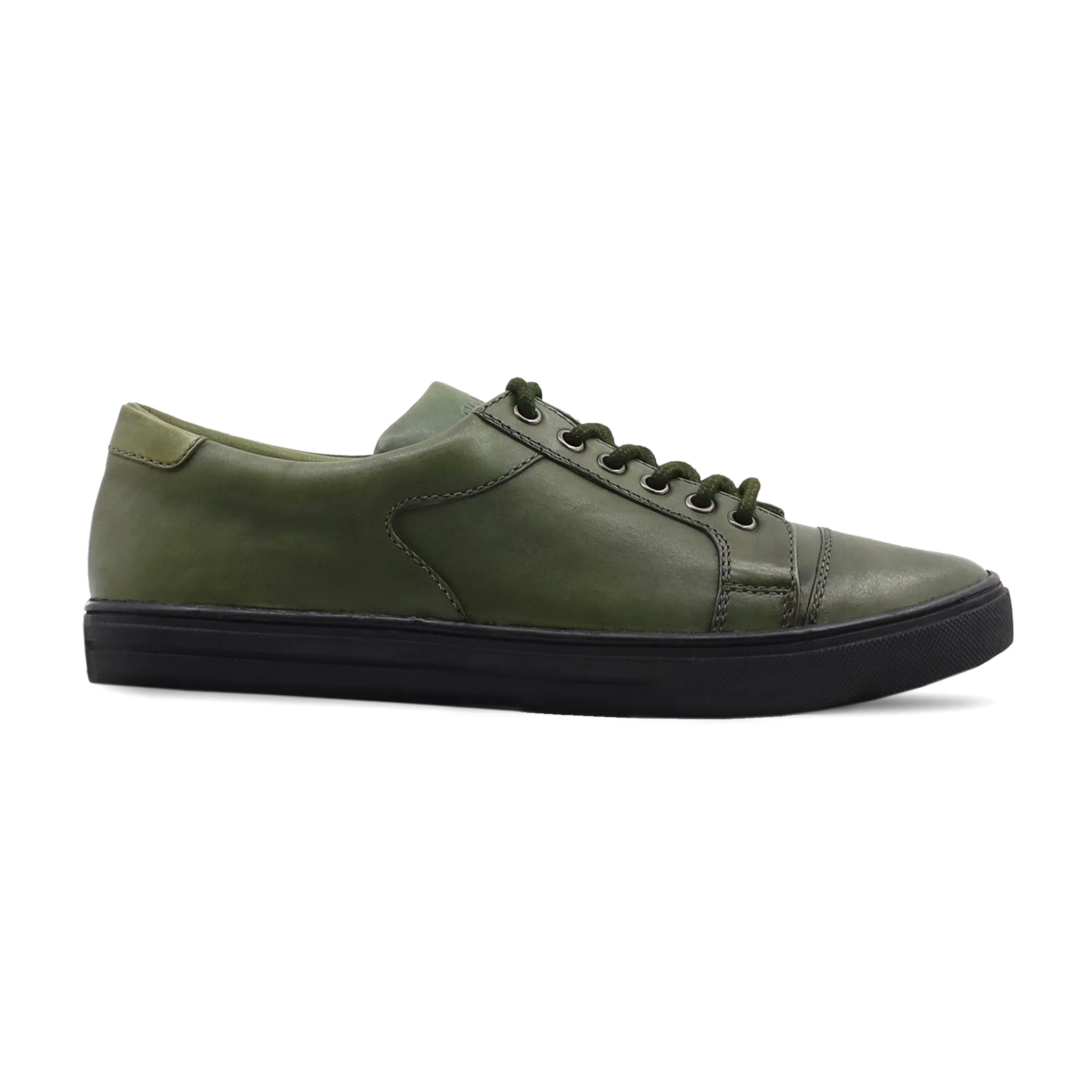Kiev - Men's Green Calf Leather Jogger - Image 2