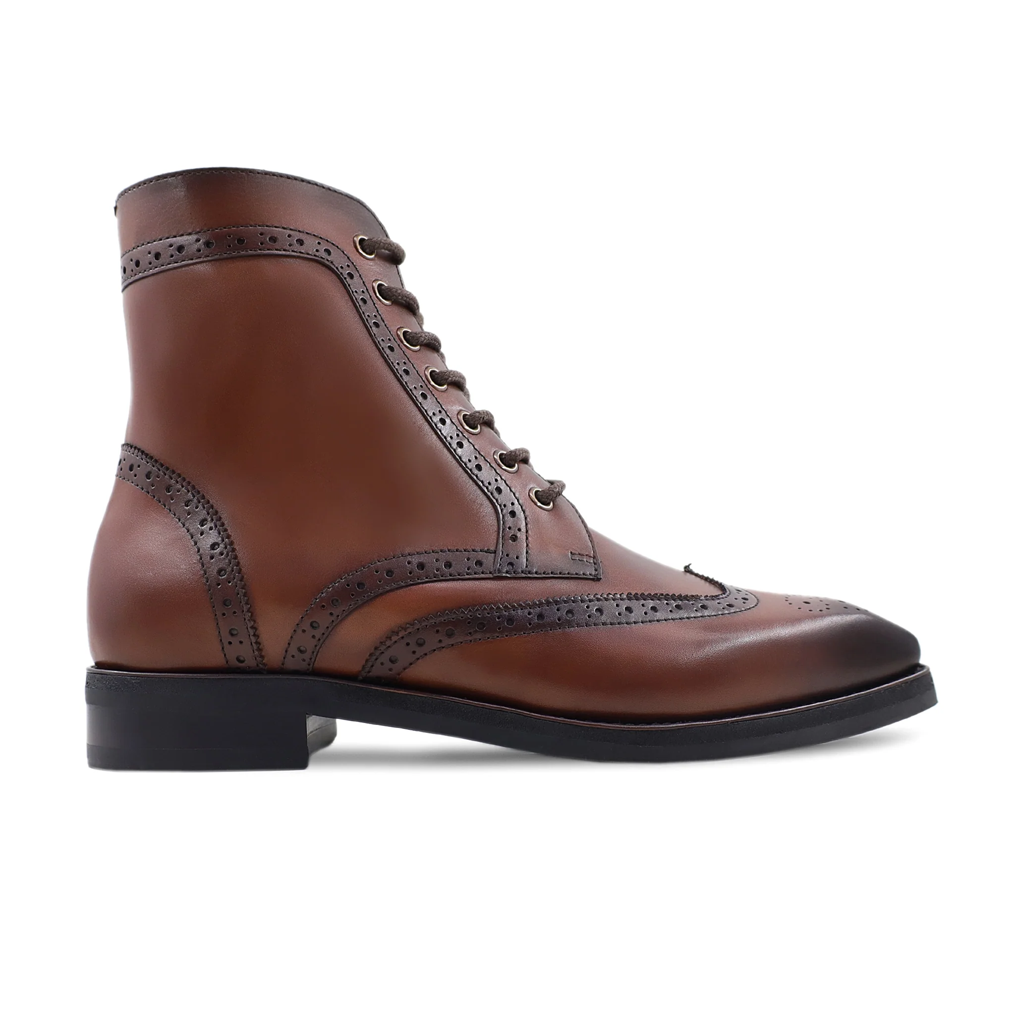 Klagen - Men's Burnished Brown Calf Leather Boot - Image 2