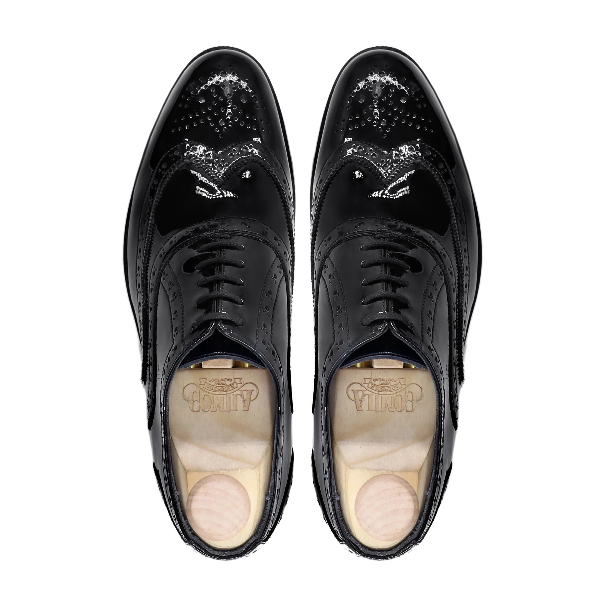 Lache - Men's Black Patent Leather Oxford Shoe - Image 3