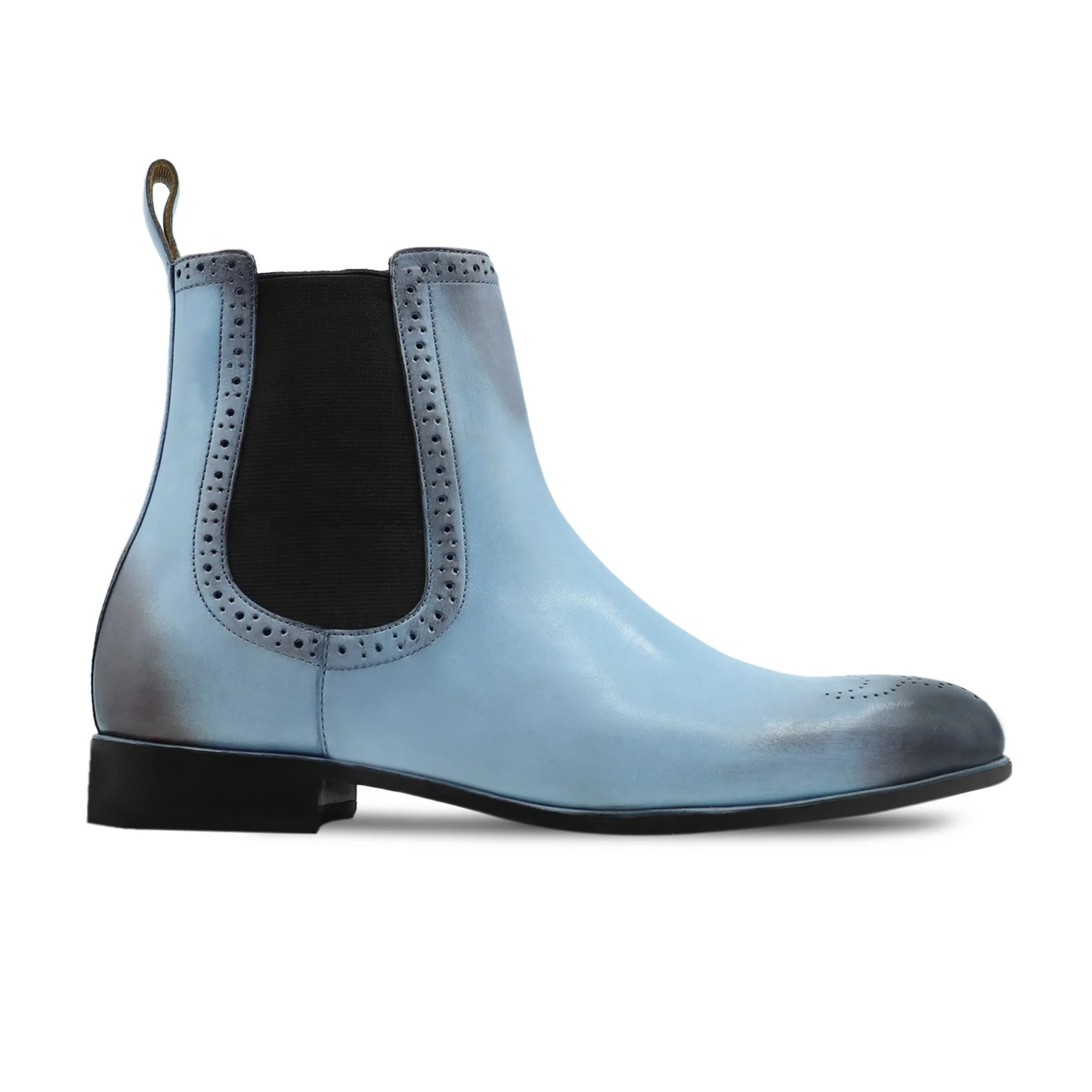 Lakewood - Men's Burnished Ice Blue Calf Leather Chelsea Boot - Image 2