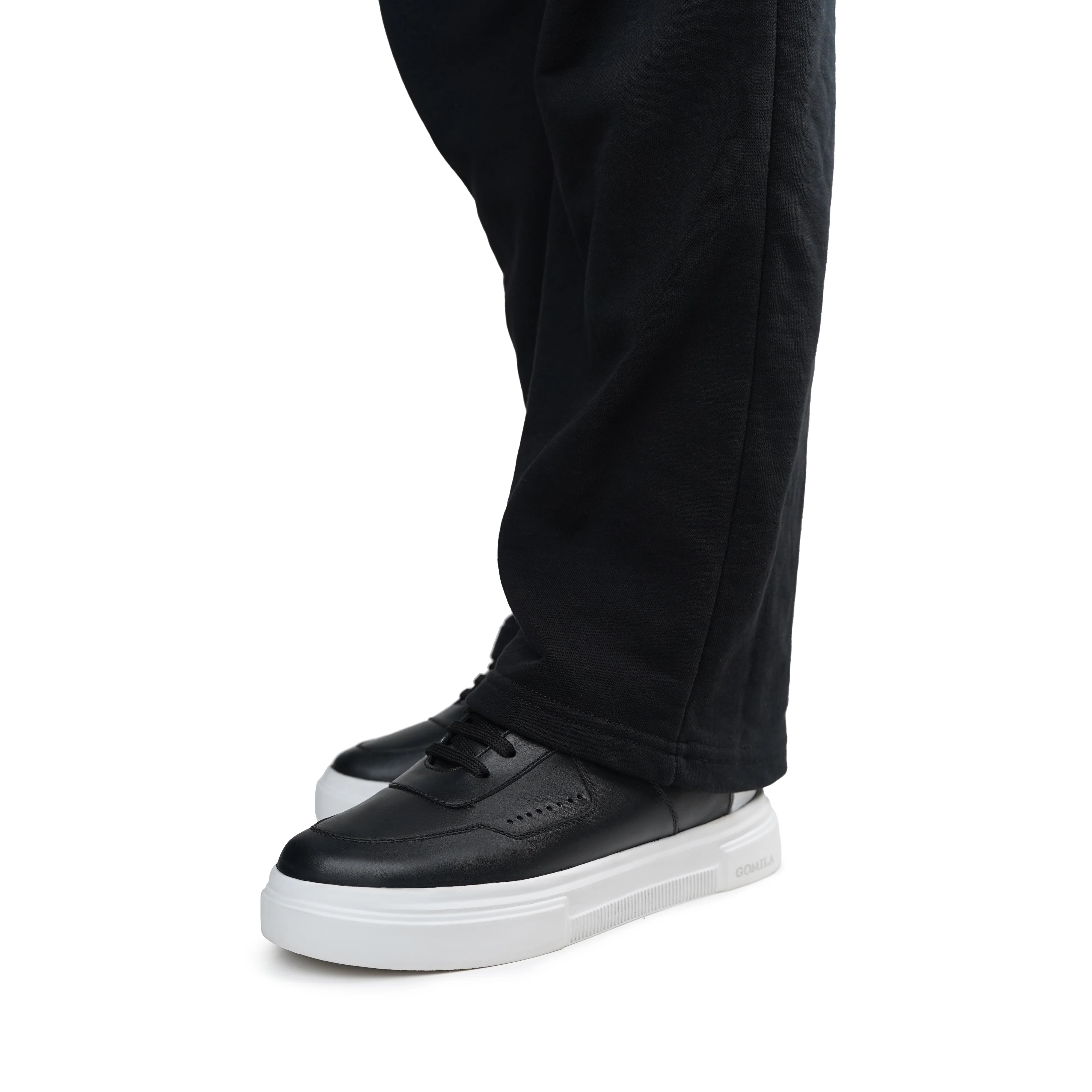 Lampard - Men's Black and White Sneaker - Image 6