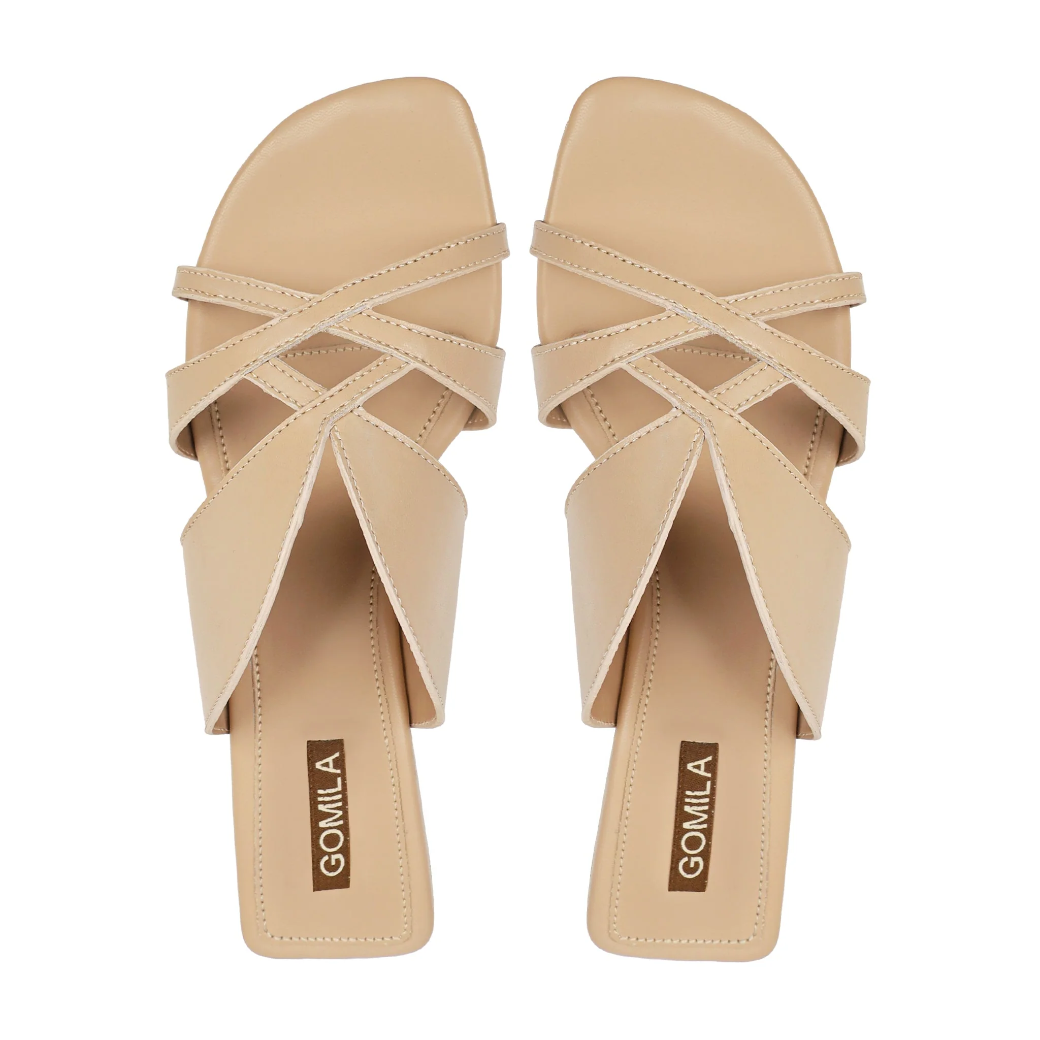 Lia - Women's Light Beige Slipper - Image 3