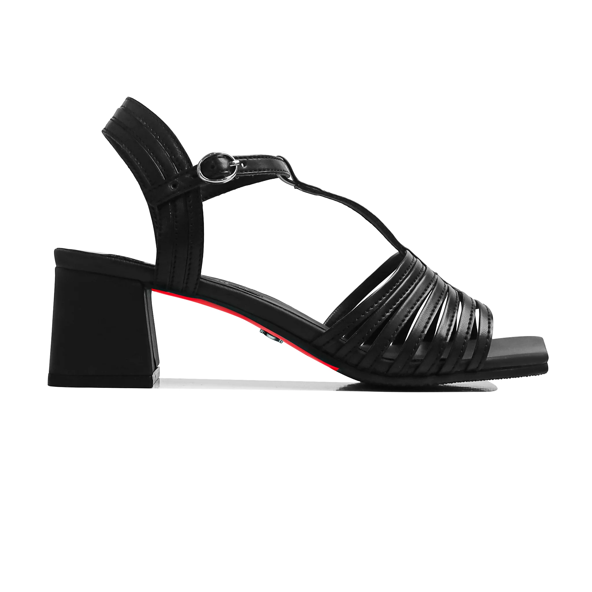Lolo - Women's Black Strapped Heel - Image 2