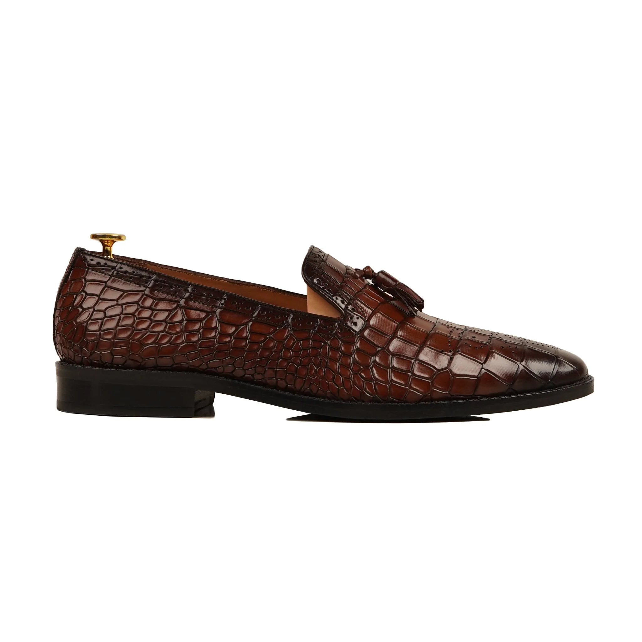Lucca - Men's Brown Calf Leather Loafer - Image 2