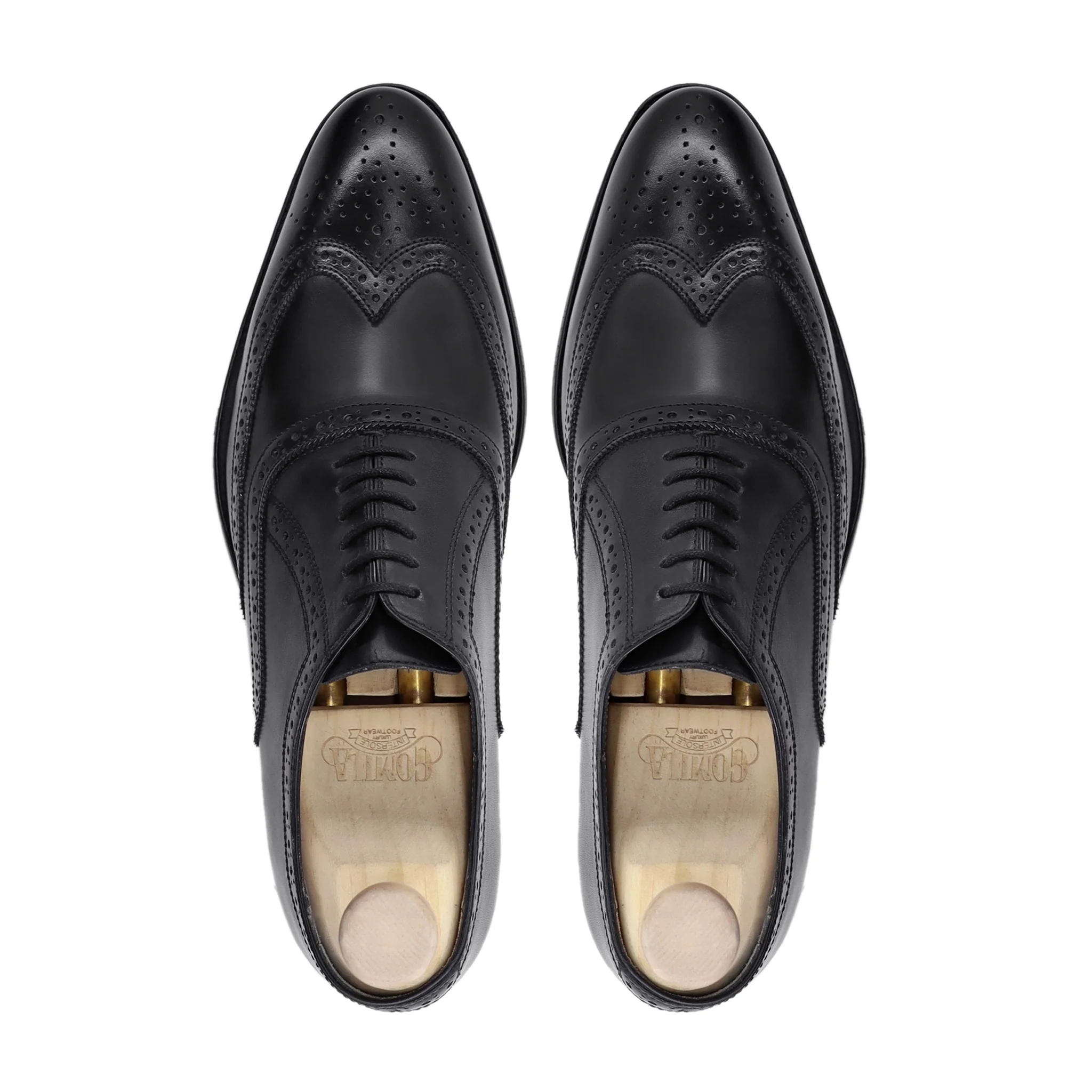 Luthor - Men's Black Calf Leather Oxford Shoe - Image 3