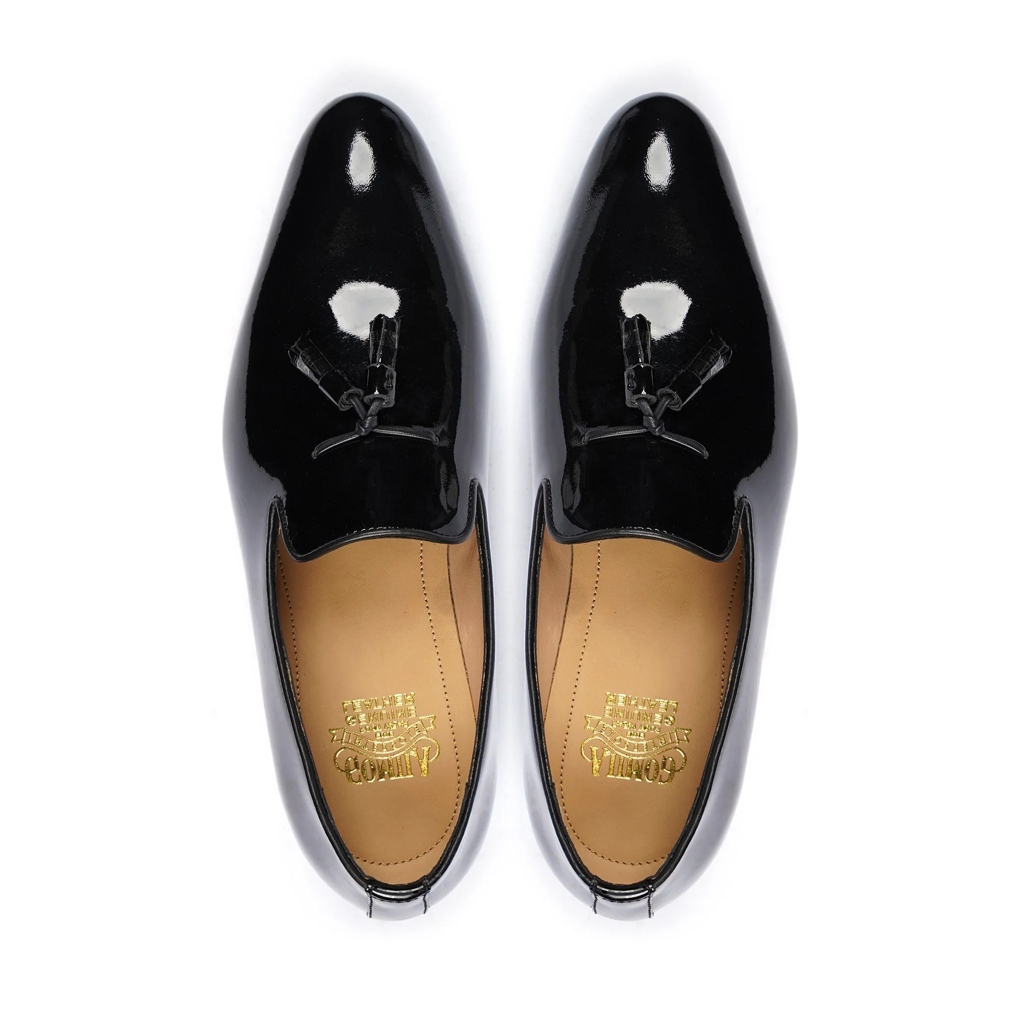 Maiyah - Men's Black Box Leather High Shine Loafer - Image 3