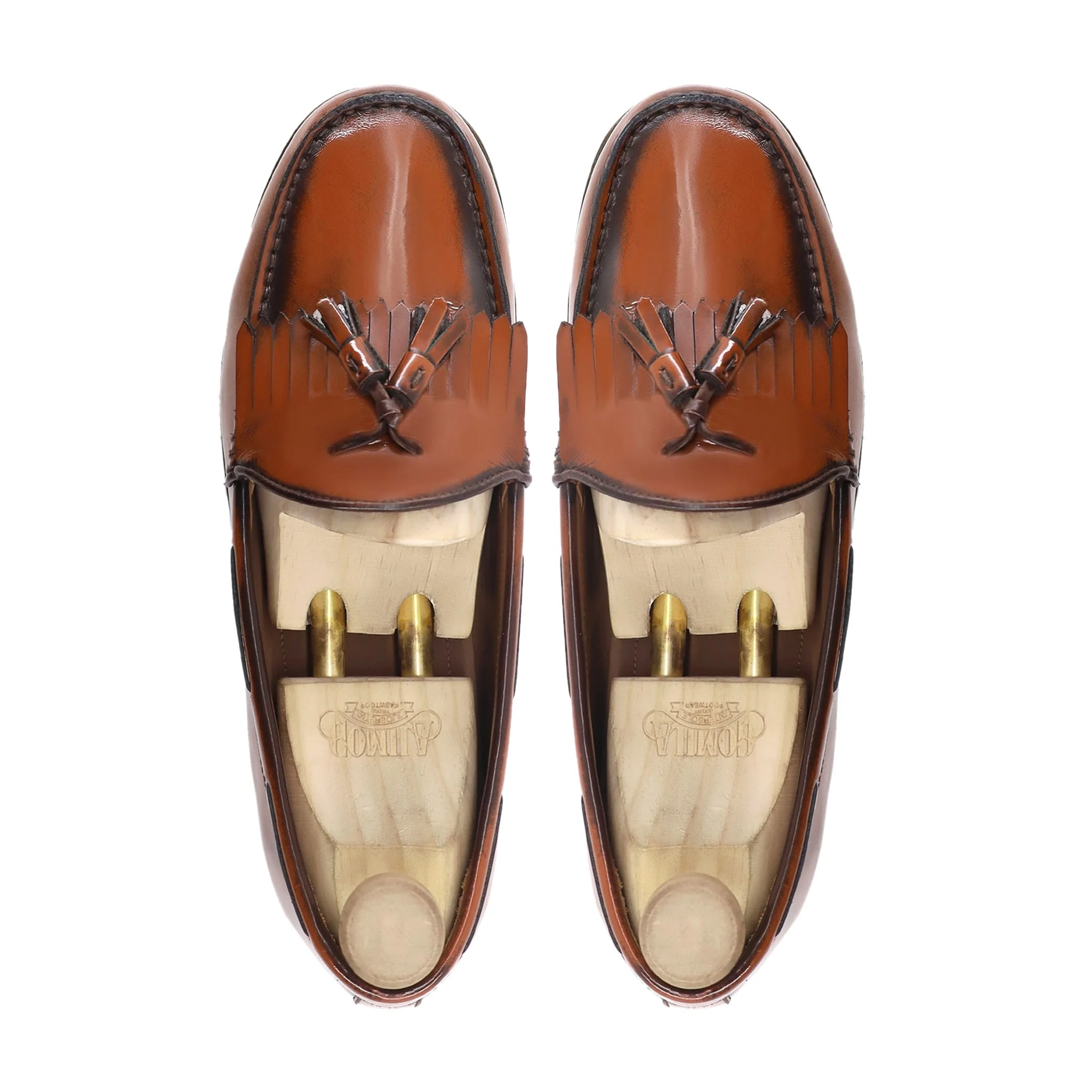 Manzo - Men's Tan Patent Leather Loafer - Image 3