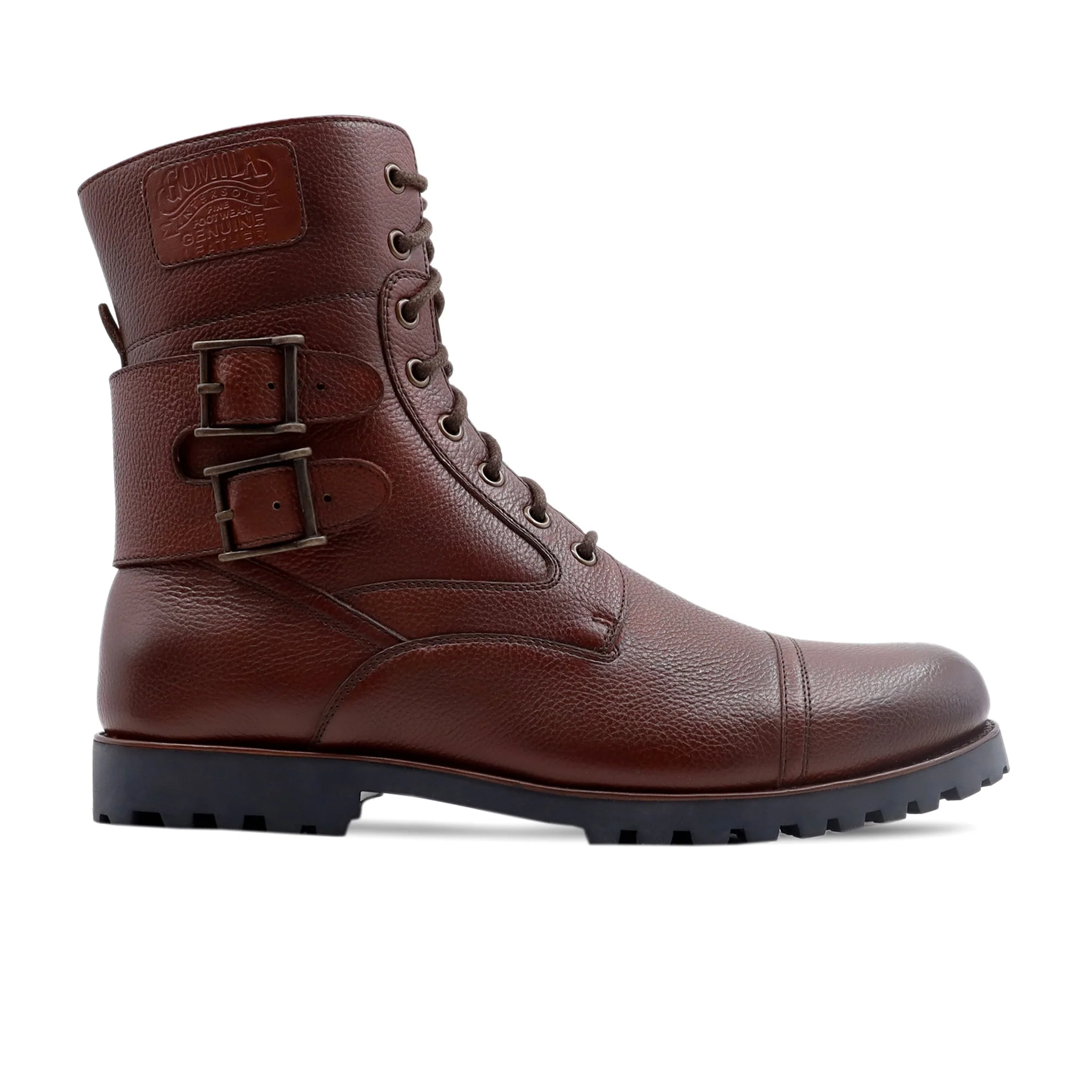 Maseru - Men's Oxblood Pebble Grain Leather Boot - Image 2