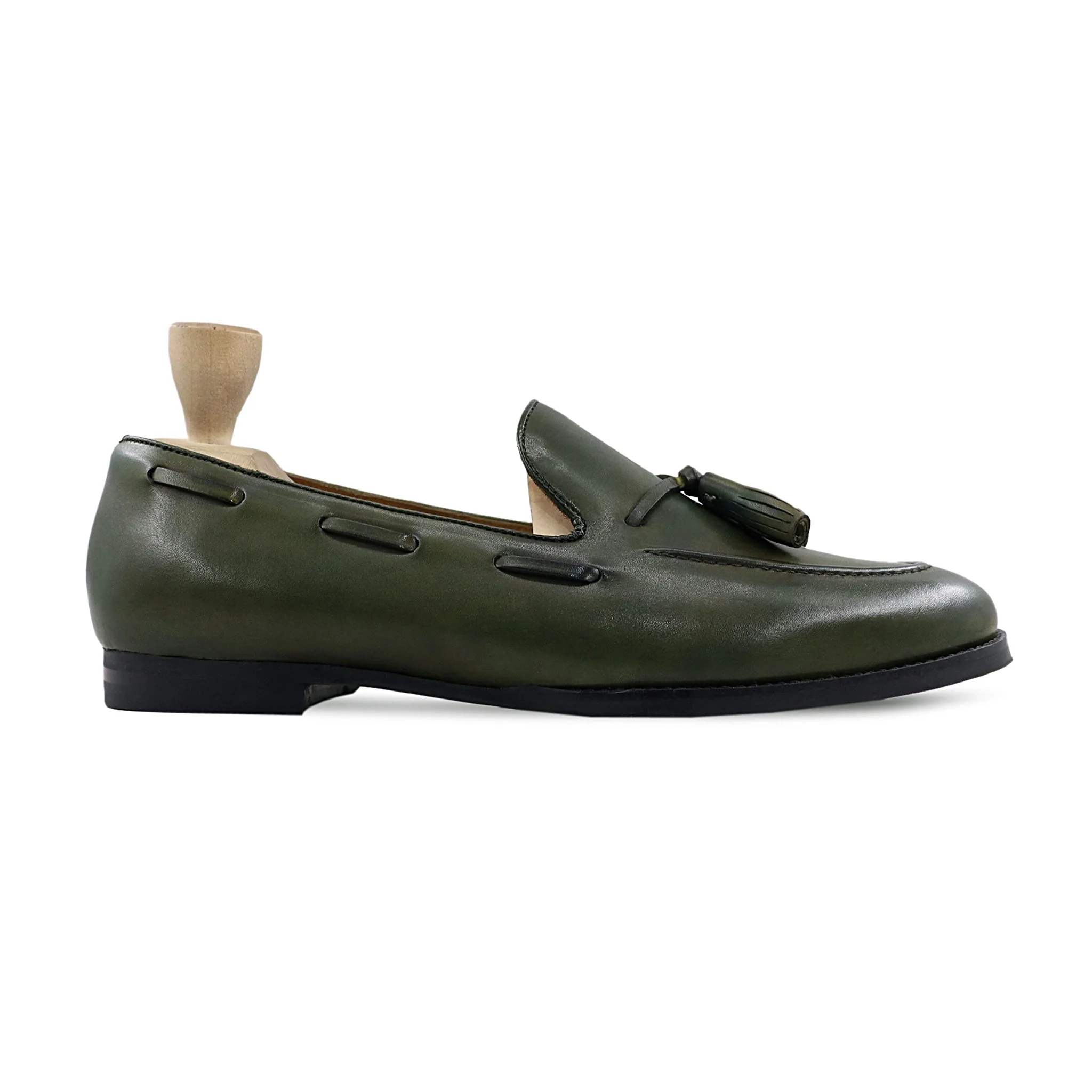 Melden - Men's Dark Green Calf Leather Loafer - Image 2