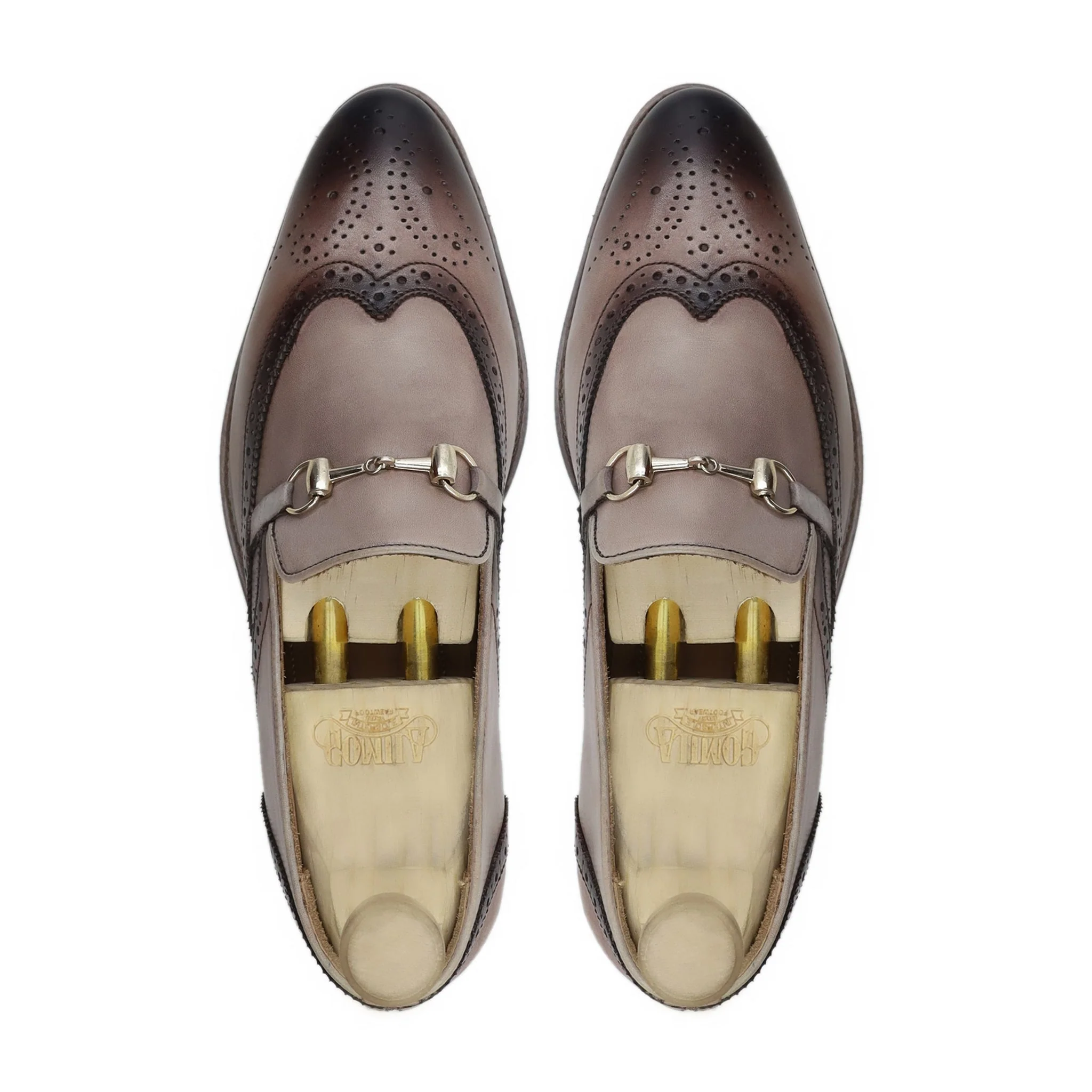 Drammen - Men's Burnished Beige Calf Leather Loafer - Image 3