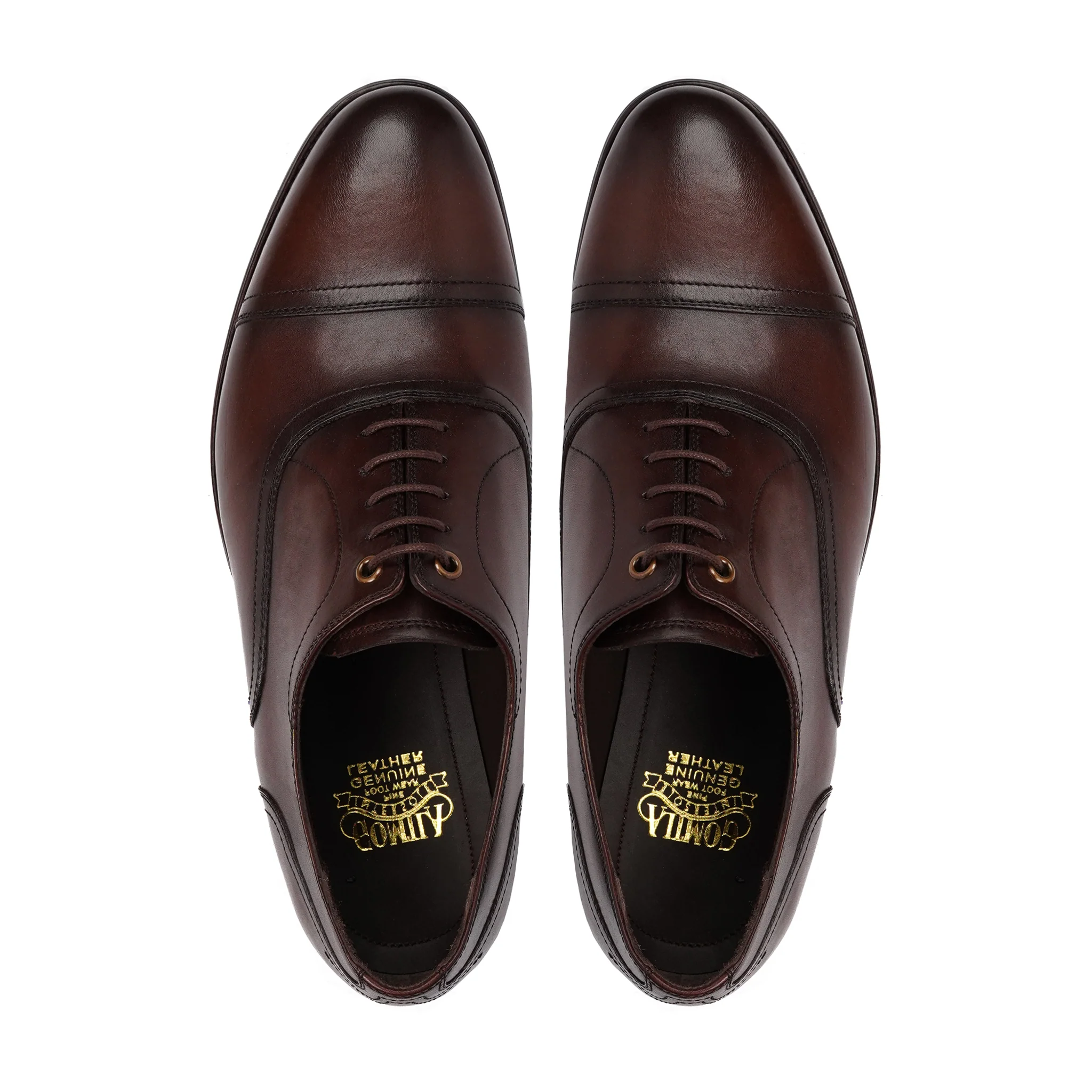 Lorsch - Men's Dark Brown Calf Leather Oxford Shoe - Image 3