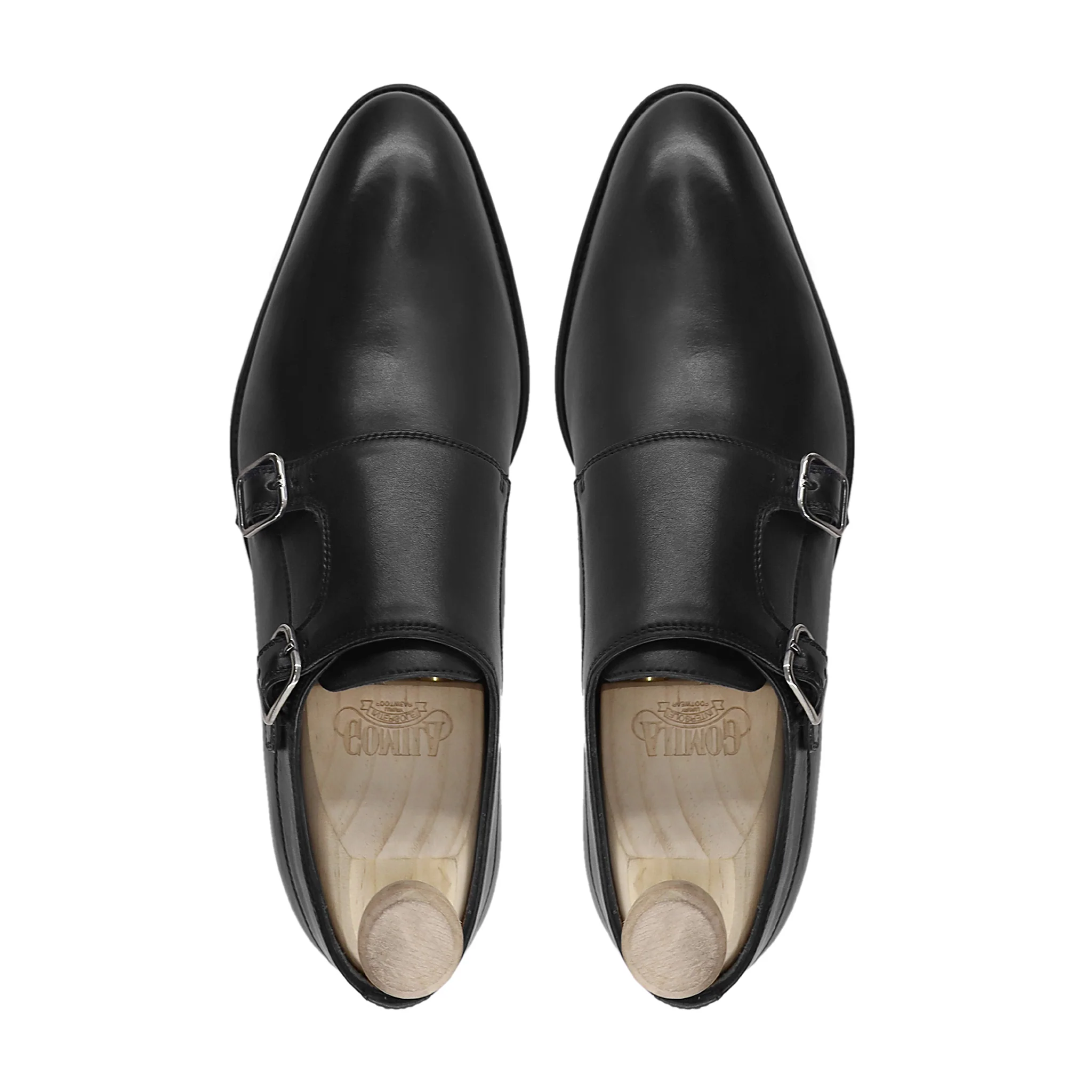 Mizu - Men's Black Calf Lealther Double Monkstrap - Image 3