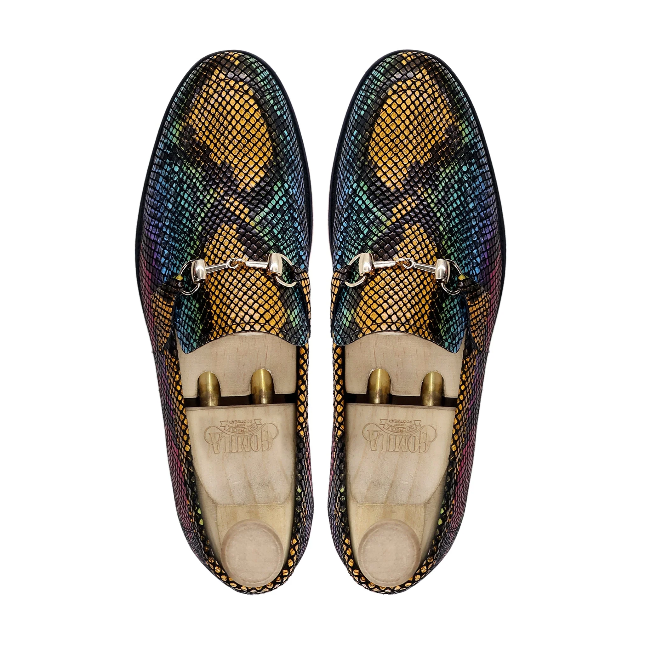 Sayuri - Men's Rainbow Printed Leather Loafer - Image 3