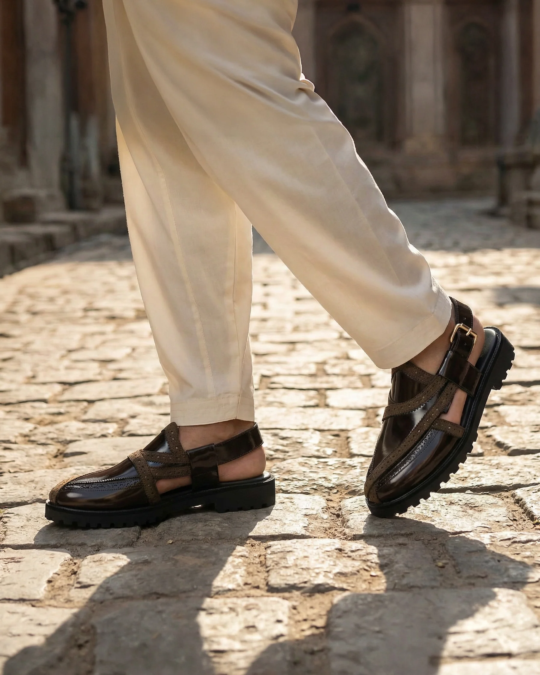 Musina - Dark Brown Box Leather Sandal - Image 5