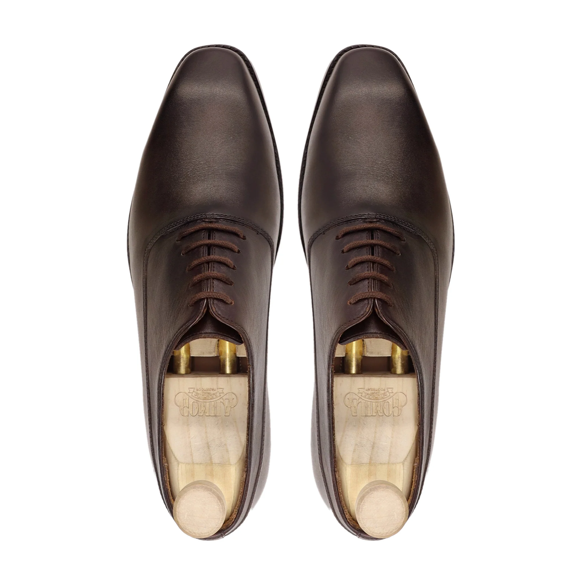 Myko - Men's Dark Brown Calf Leather Oxford Shoe - Image 3