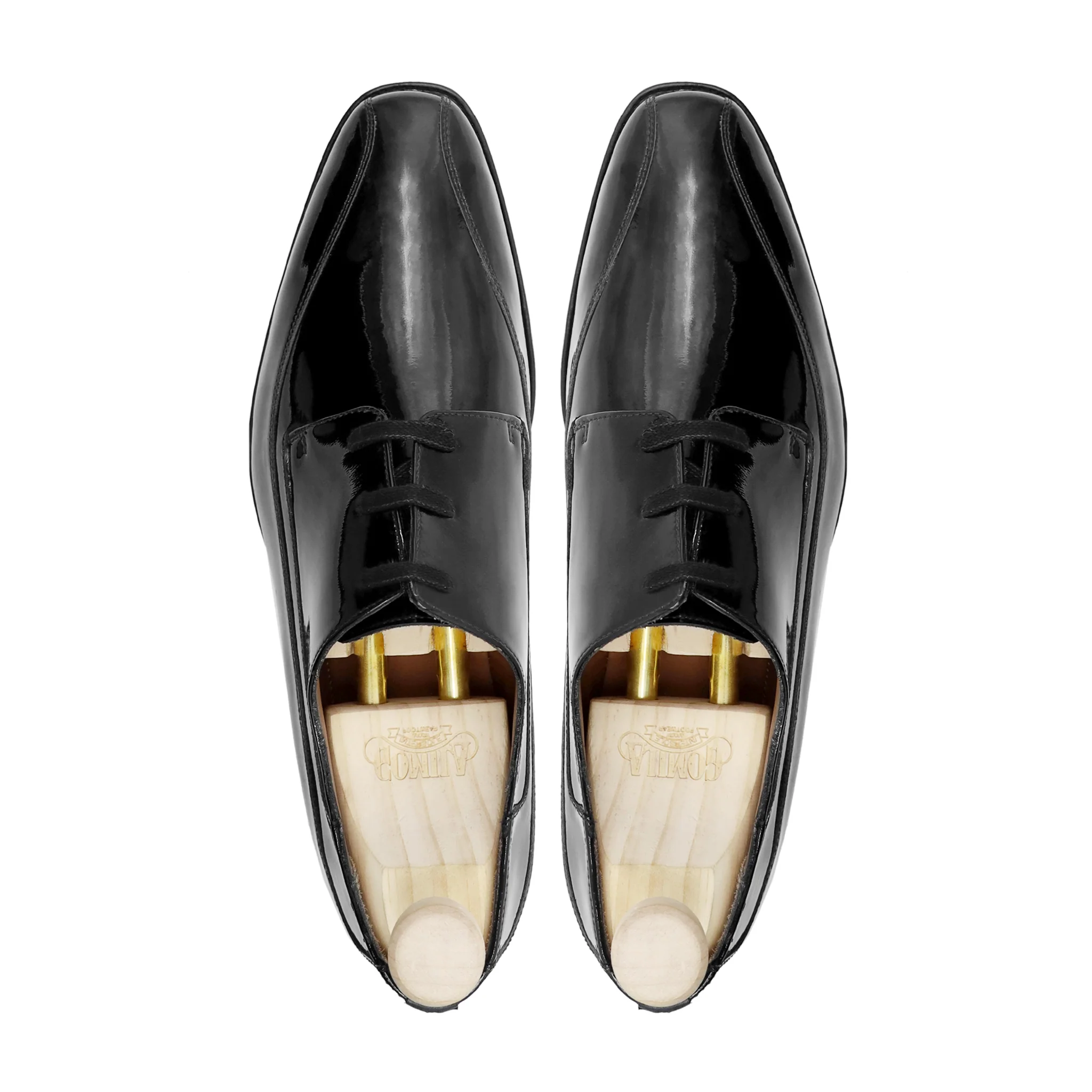Nashle - Men's Black Patent Leather Derby Shoe - Image 3