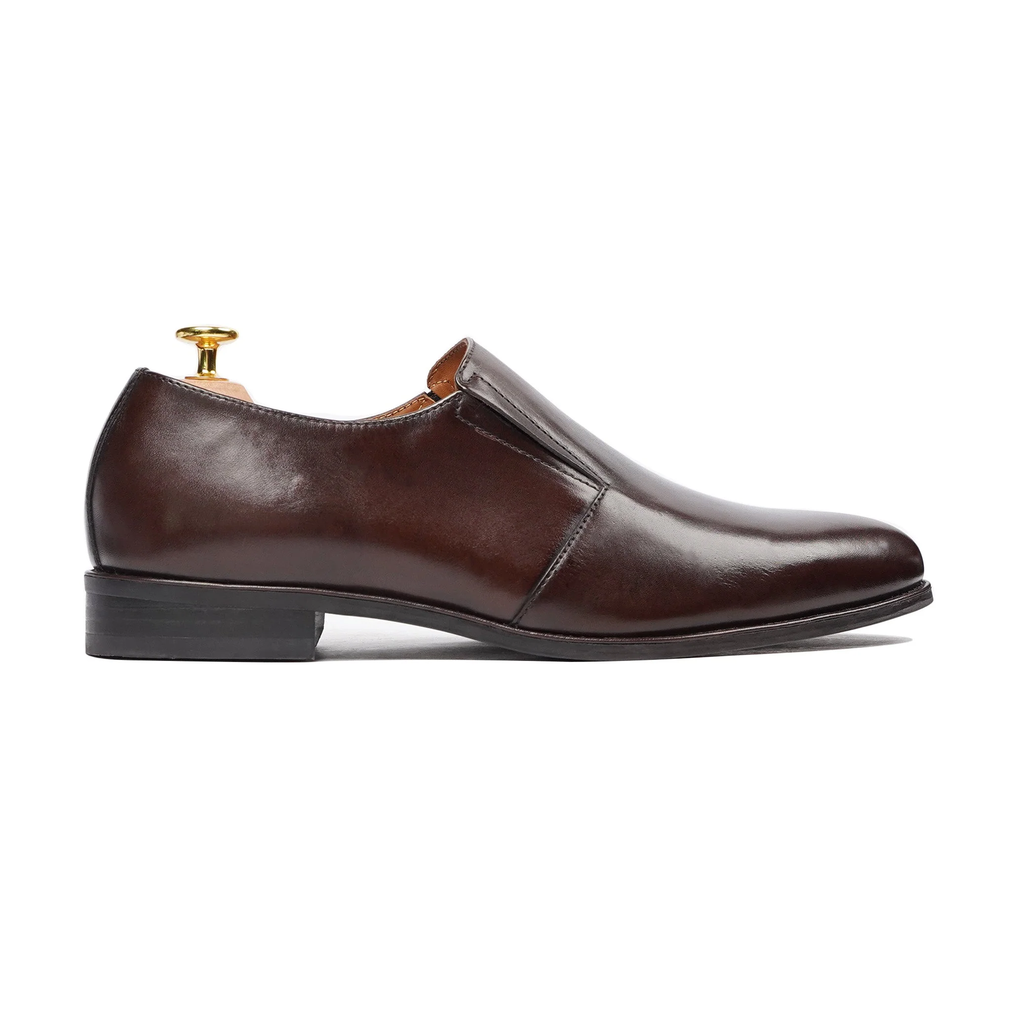 Masuda - Men's Dark Brown Calf Leather Loafer - Image 2
