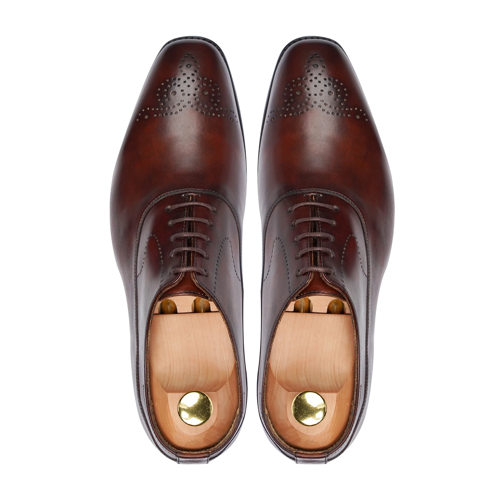 Efran - Men's Oxblood Calf Leather Oxford Shoe - Image 3